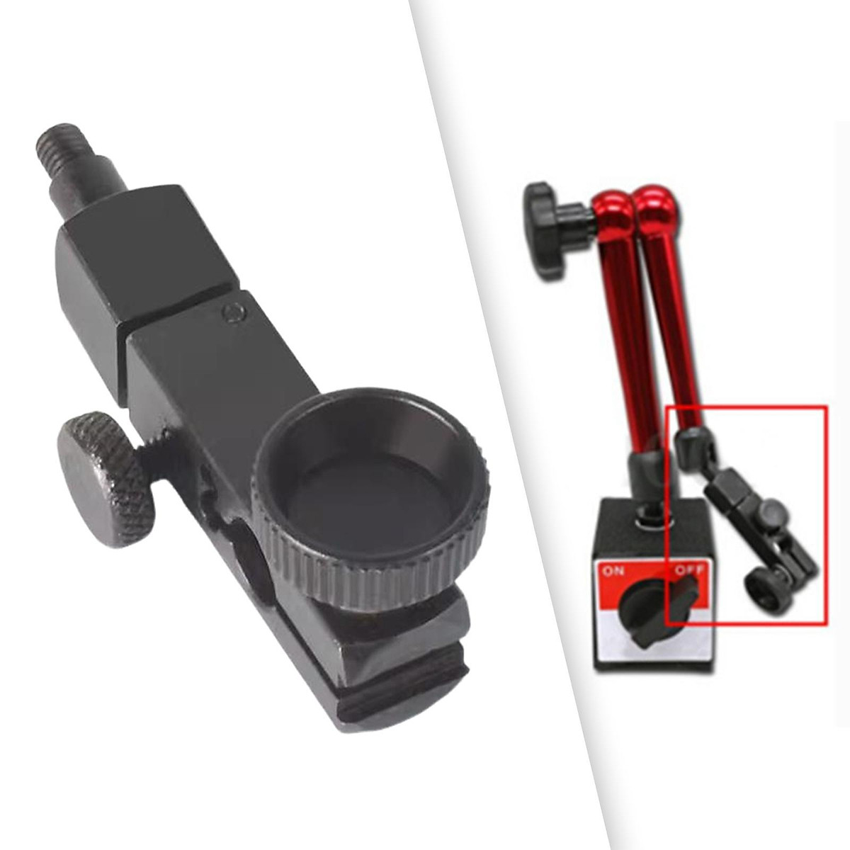 Dial Indicator Base Stand Holder Gimbal Swivel Level Small Dial Gauge