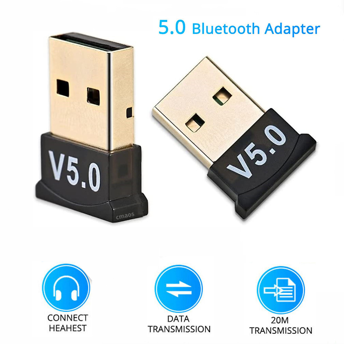 USB Bluetooth 5.0 Dongle CSR, Thu Phát Bluetooth Tốc Độ Cao Cho PC Và Laptop - Hàng Nhập Khẩu