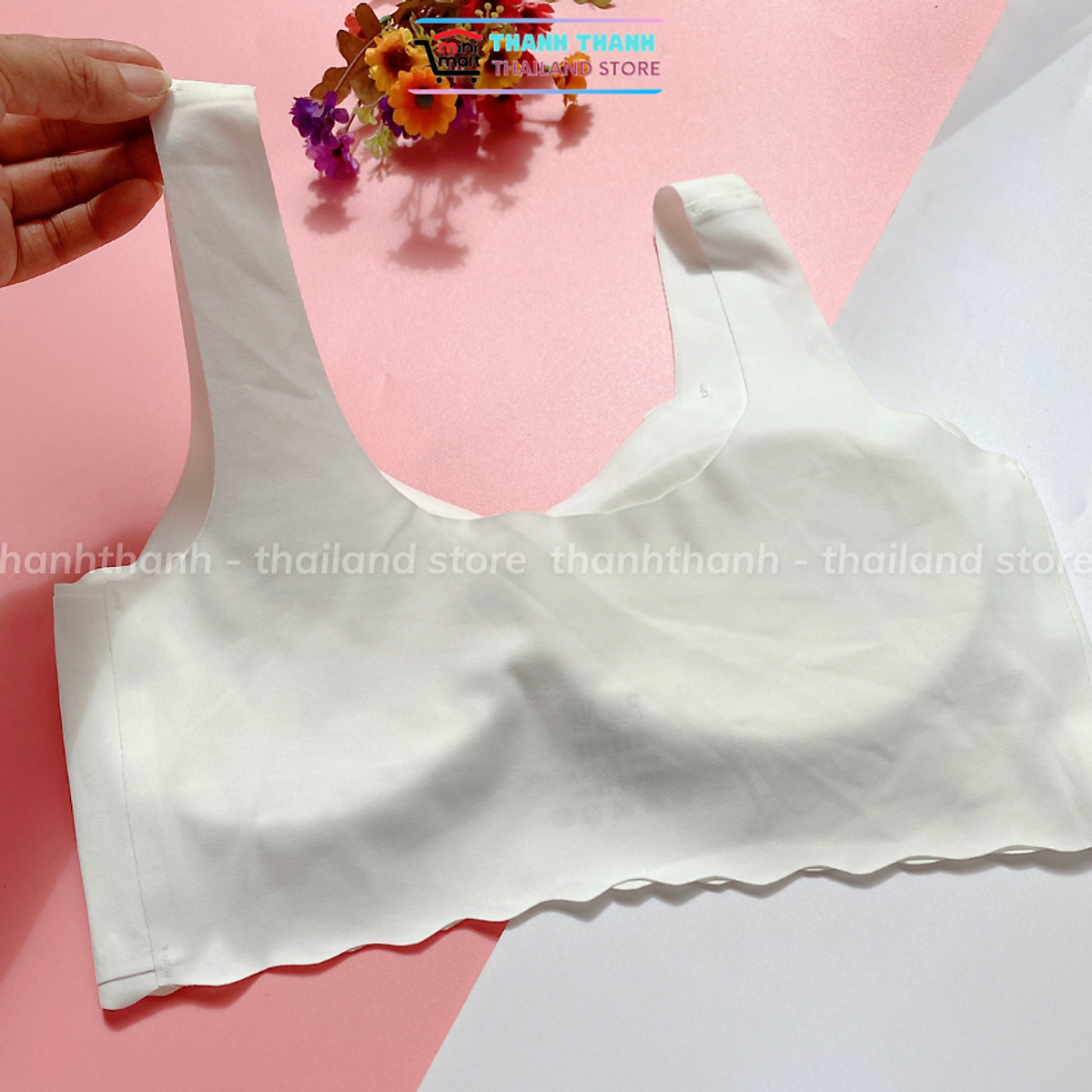 Áo ngực bra su học sinh BeeNa 2106 không gọng mút nhẹ, co giản thoải mái