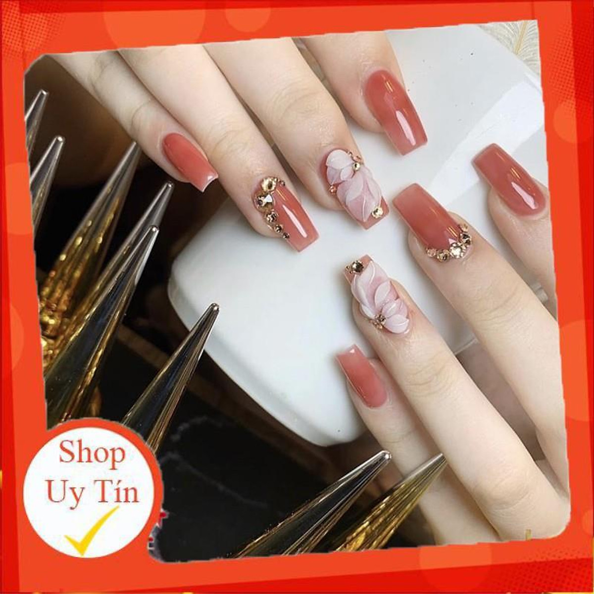 Giảm 3000 Hoa ẩn móng chân siêu xinh hoa bột ẩn chân Thiên Di Nail   tháng 82023  BeeCost