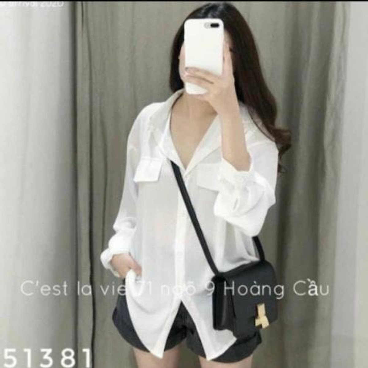 Áo cộc tay - Áo sơ mi nữ Bèo cực xinh