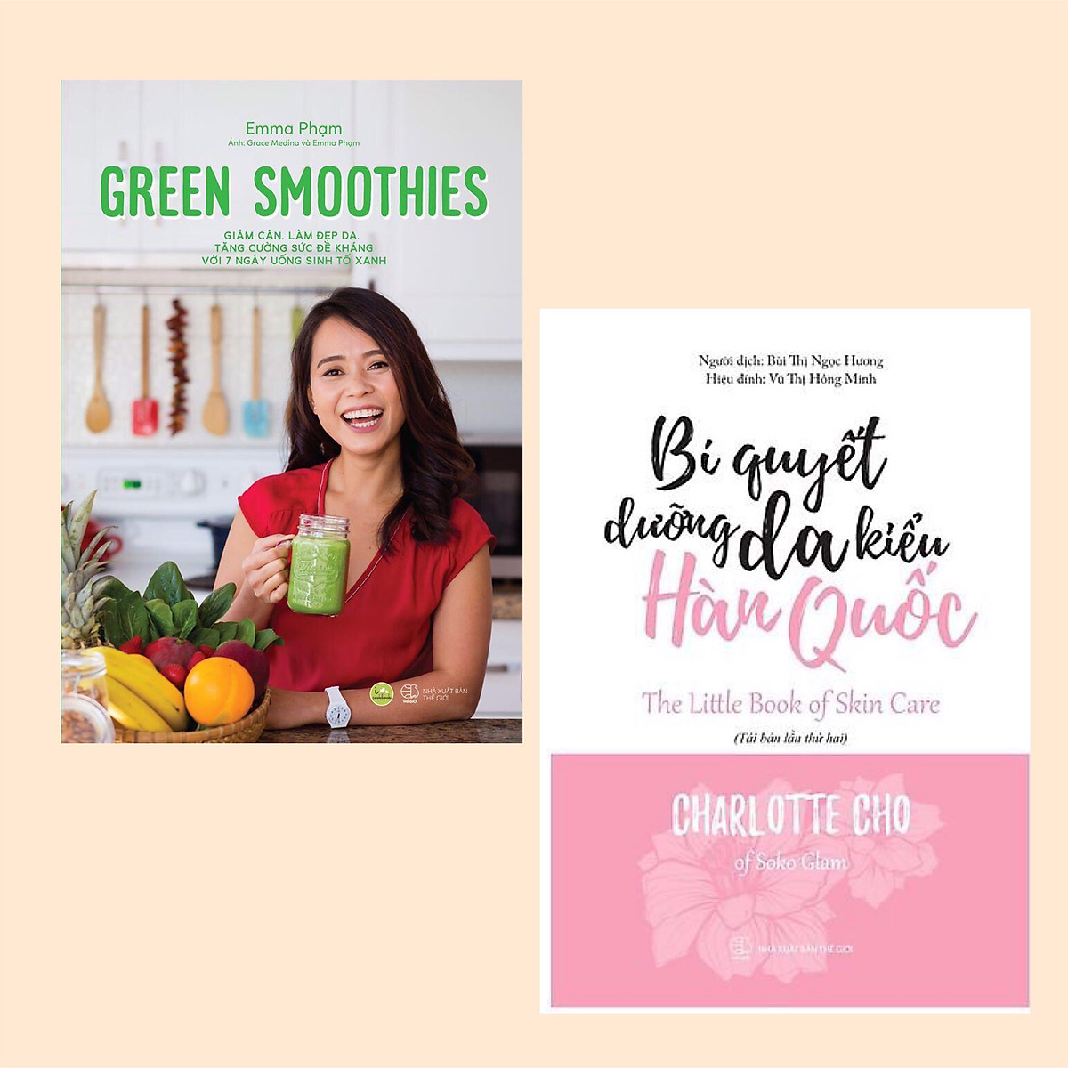 Combo Sách Làm Đẹp Đặc Biệt Dành Cho Phái Nữ: Green Smoothies - Giảm Cân, Làm Đẹp Da, Tăng Cường Sức Đề Kháng Với 7 Ngày Uống Sinh Tố Xanh + Bí Quyết Dưỡng Da Kiểu Hàn Quốc (Tái Bản) / Giảm Mỡ Bụng - Làm Đẹp Da - Thanh Lọc Cơ Thể