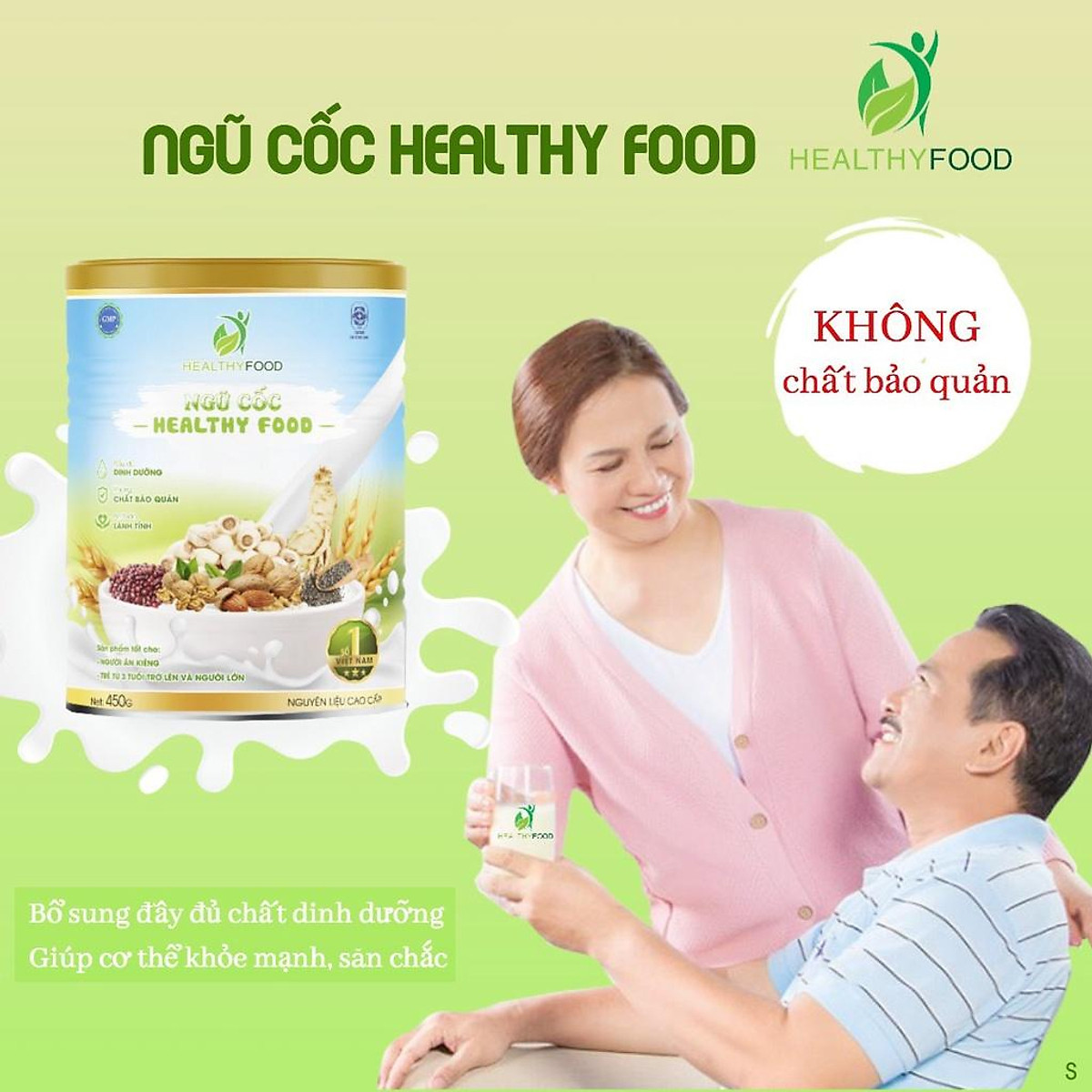 Combo 4 hộp Ngũ cốc cao cấp Healthy food 450g