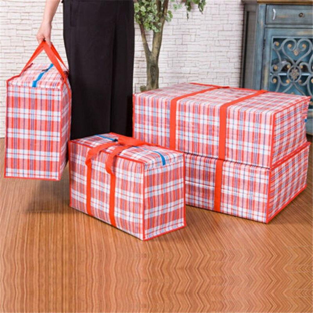 Simple Plaid Pattern Cosmetic Bag Zipper Portable Makeup Pouch Versatile Storage  Bag - Bags & Luggage - Temu