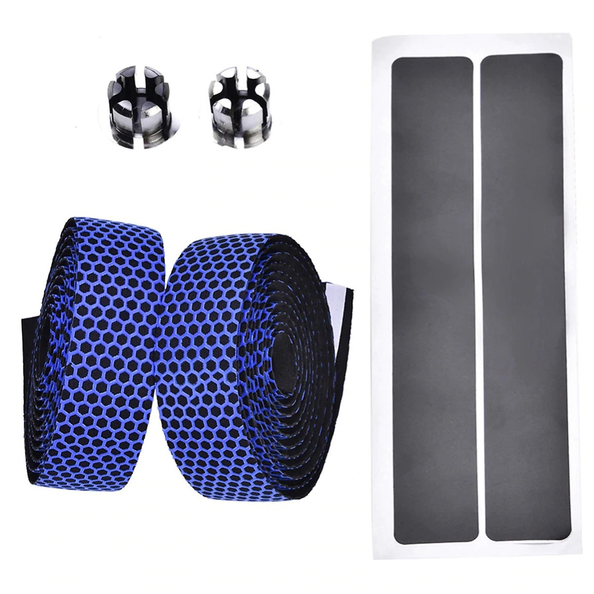 Bộ 2 Ruy Băng Quấn Silicon Ghi Đông Tay Cầm Chống Trơn Trượt Cho Xe Đạp Đua Thể Thao Đường Trường Thiết Kế Ba Chiều Tổ Ong Siêu Nhẹ Thoáng Khí Hút Mồ Hôi Cao Cấp Mai Lee