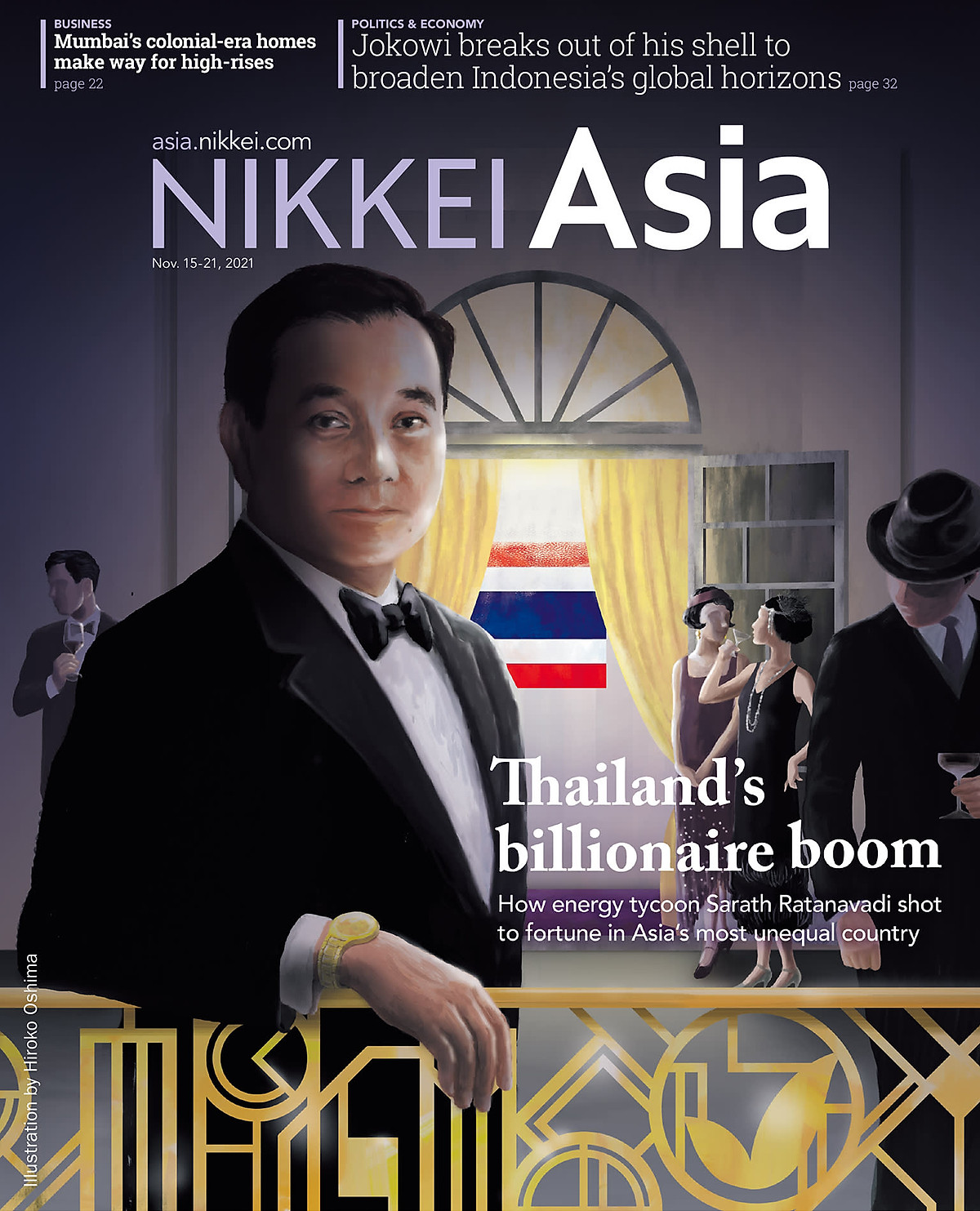 Nikkei Asian Review: Nikkei Asia - 2021: THAILAND'S BILLIONAIRE BOOM - 45.21 tạp chí kinh tế nước ngoài, nhập khẩu từ Singapore