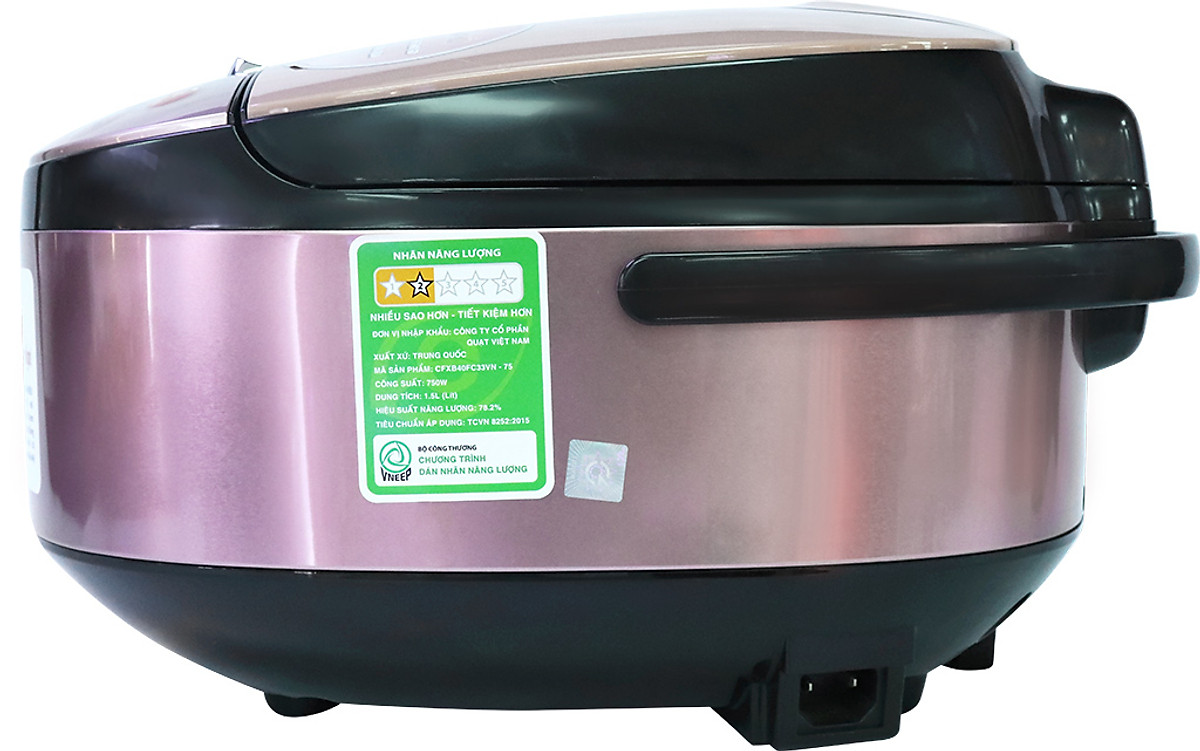 Nồi cơm điện Supor 1.5 lít CFXB40FC33VN-75 - Hàng chính hãng