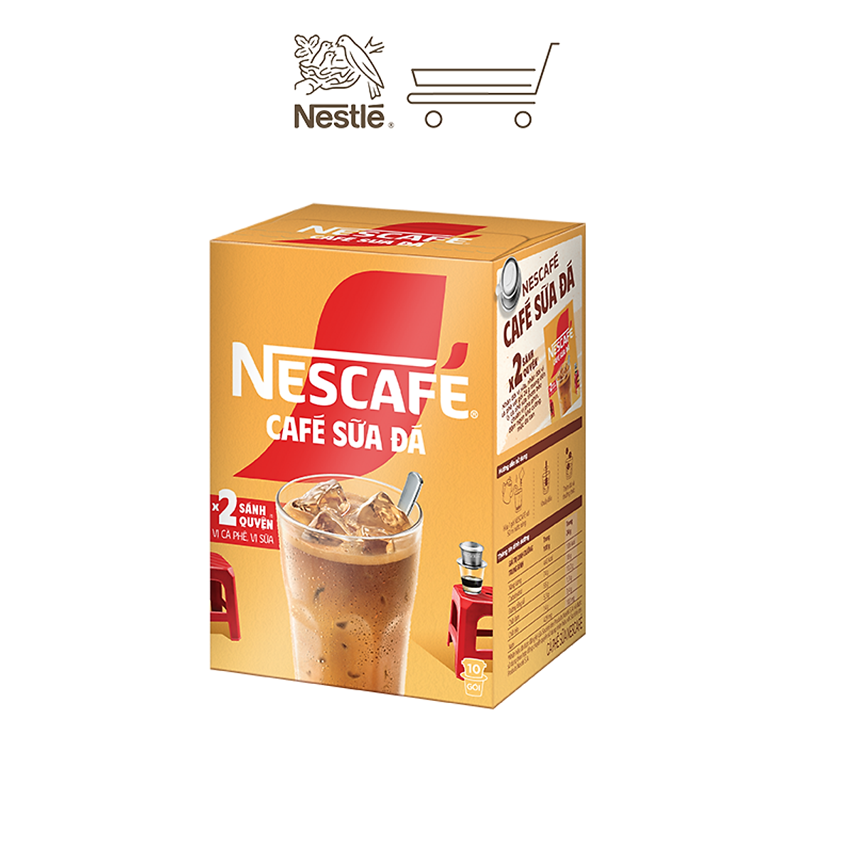 Combo 2 Hộp Cà Phê Sữa NESCAFE - Hộp 10 gói
