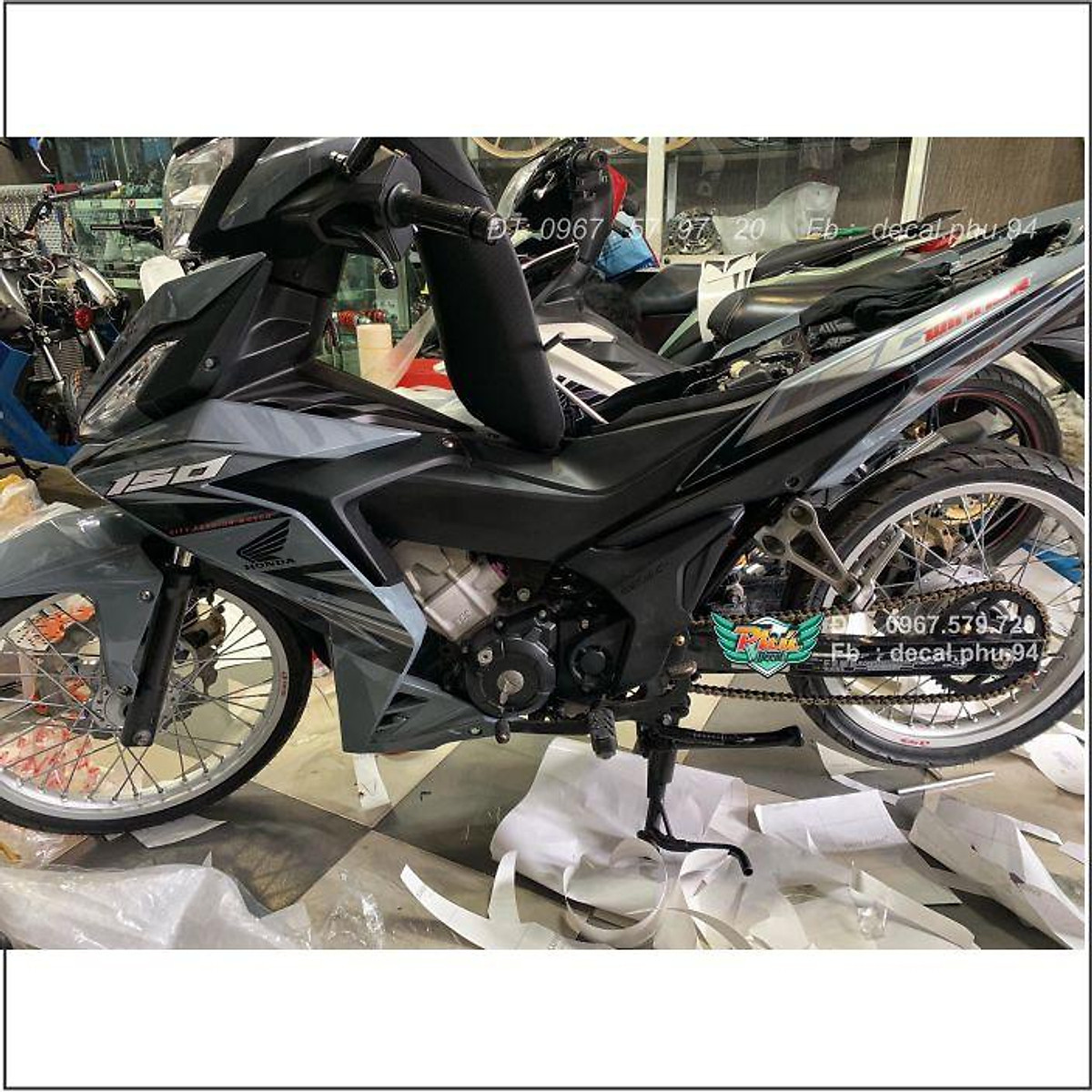 Tìm hiểu với hơn 90 winner xám hay nhất 38 Tem xe Winner 150 437 Tem xe Winner thiết kế Xám xi măng