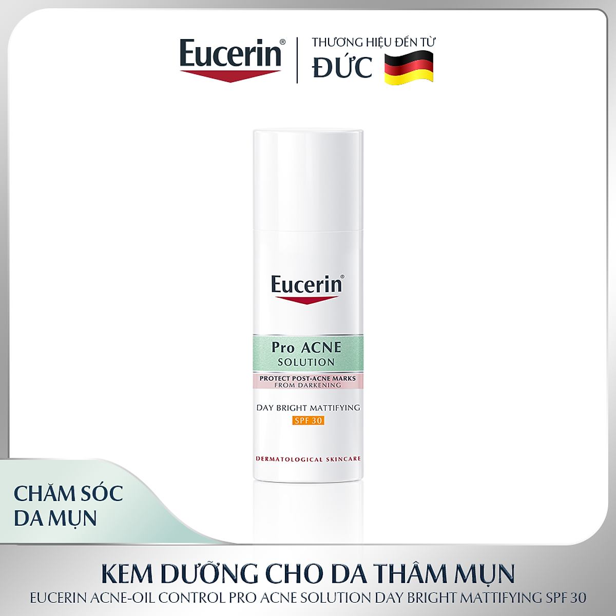 Kem dưỡng giảm mụn & chống nắng Eucerin Day Bright Mattifying SPF30 50ml