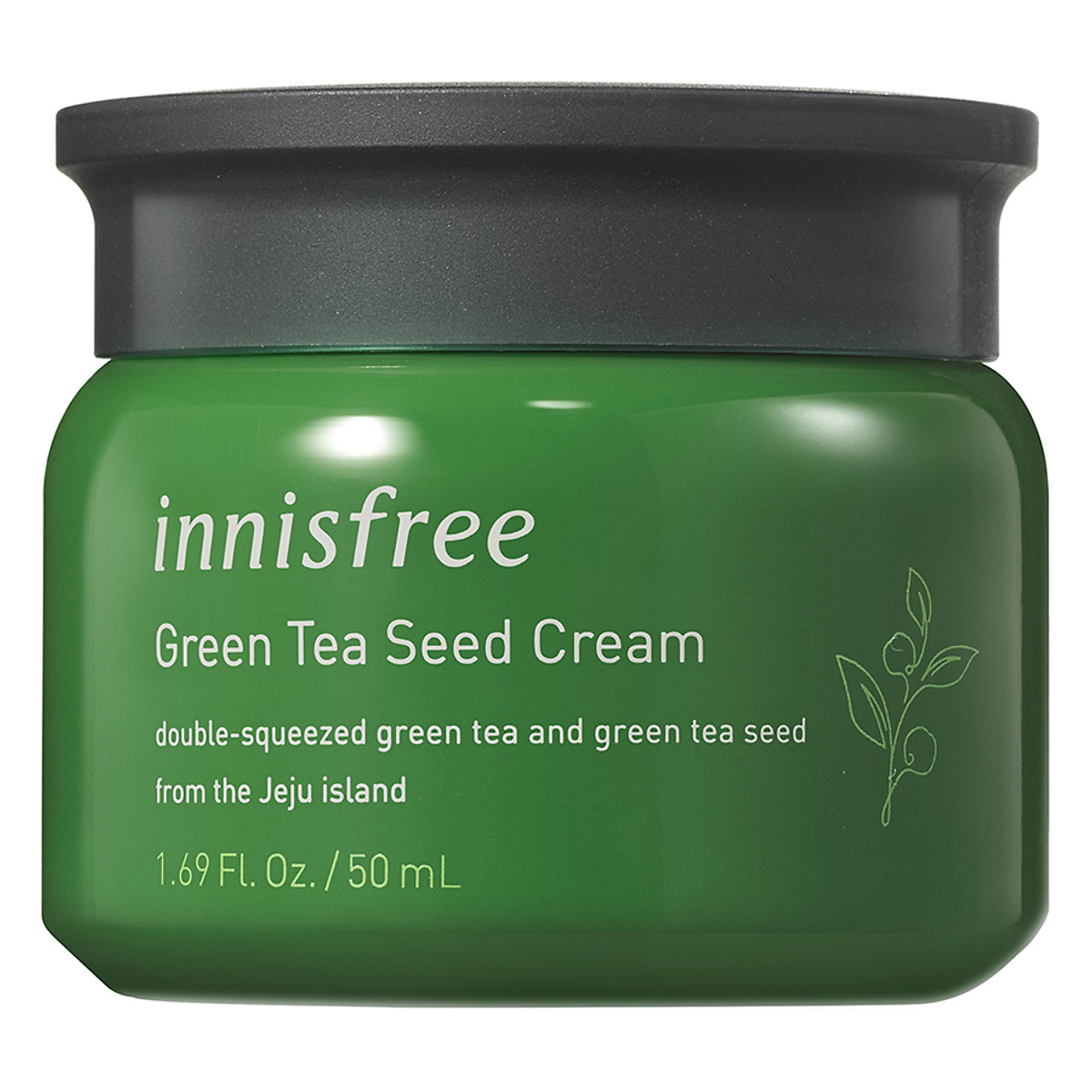 Kem dưỡng cung cấp ẩm từ trà xanh và dầu hạt trà xanh tươi Innisfree Green Tea Seed Cream 50ml - NEW
