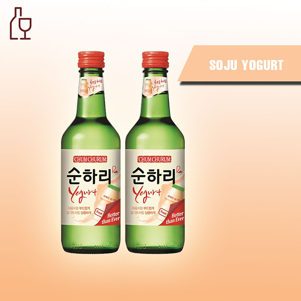 Rượu Chum Churum Soju Vị Sữa Chua 12% 360ml