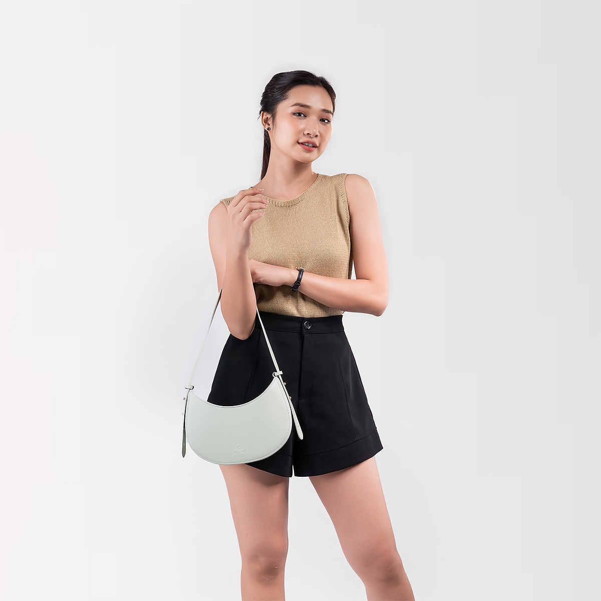 Túi đeo vai hình bán nguyệt Yuumy Seasand YN156
