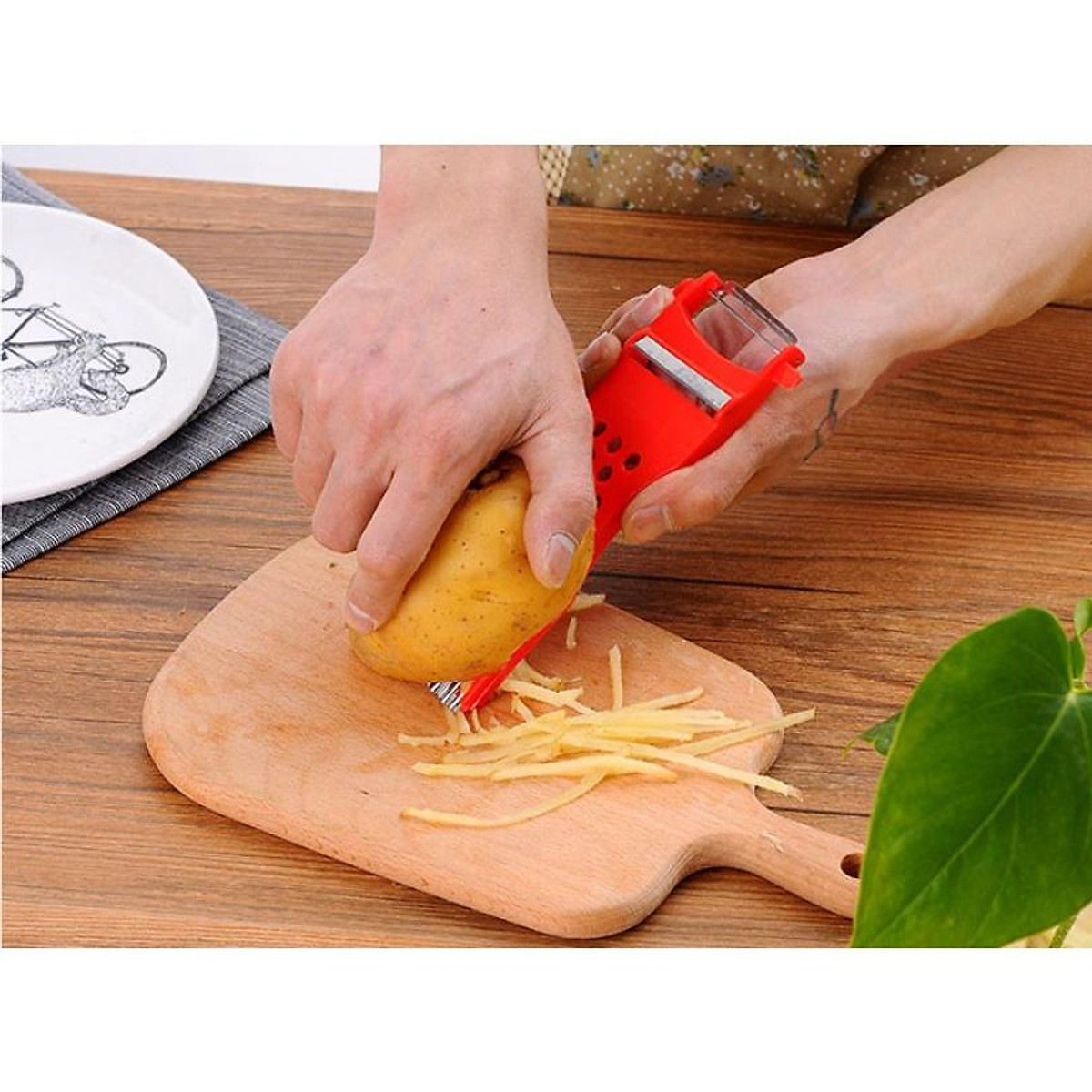 Large 5-in-1 multifunctional kitchen vegetable cutter loofah cutting grater cucumber slicer CFH
