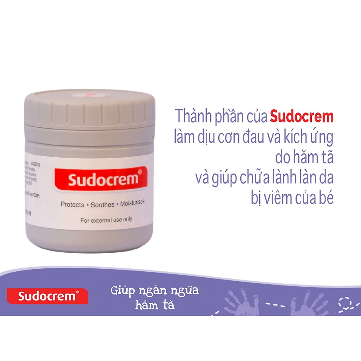 Kem Chống Hăm Tã Dành Cho Bé Sudocrem hộp 60g