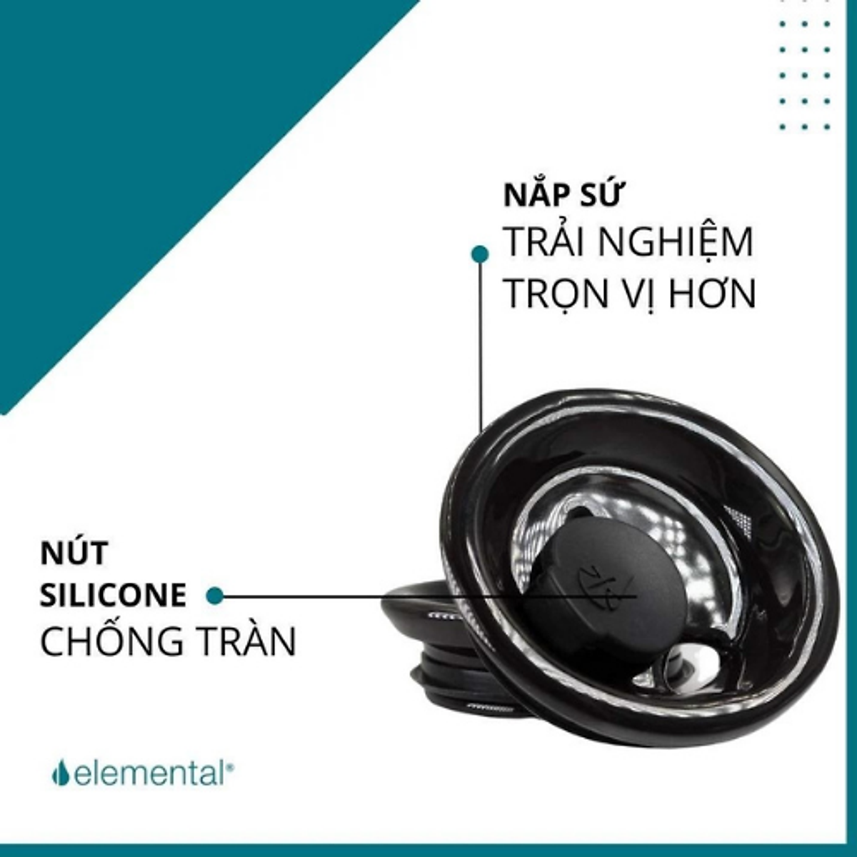 LY GIỮ NHIỆT ELEMENTAL ARTISAN MÀU TRƠN (360ML)