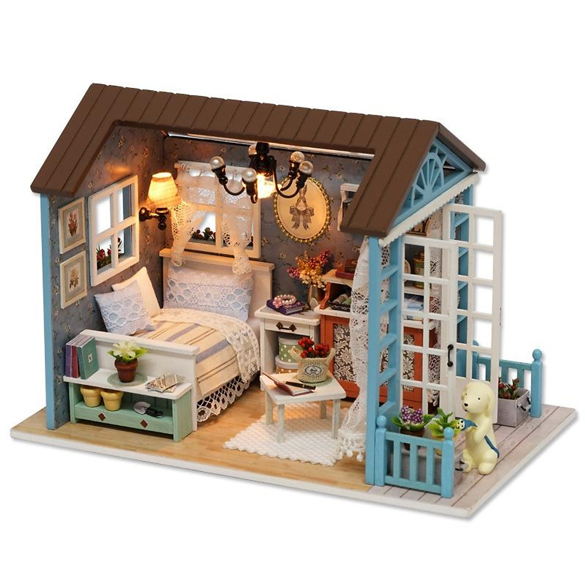 HÀNG CÓ SẴNMô hình lắp ráp nhà búp bê bằng gỗ cho bé 122102146 cm  ST