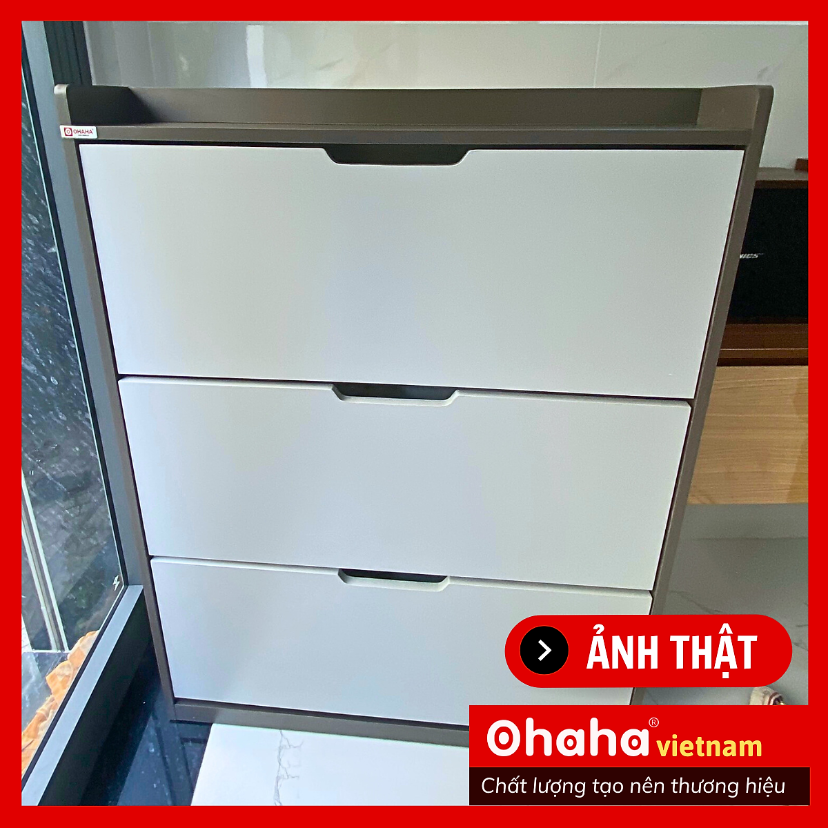 Tủ giày thông minh siêu mỏng cao cấp Ohaha - TGCC025