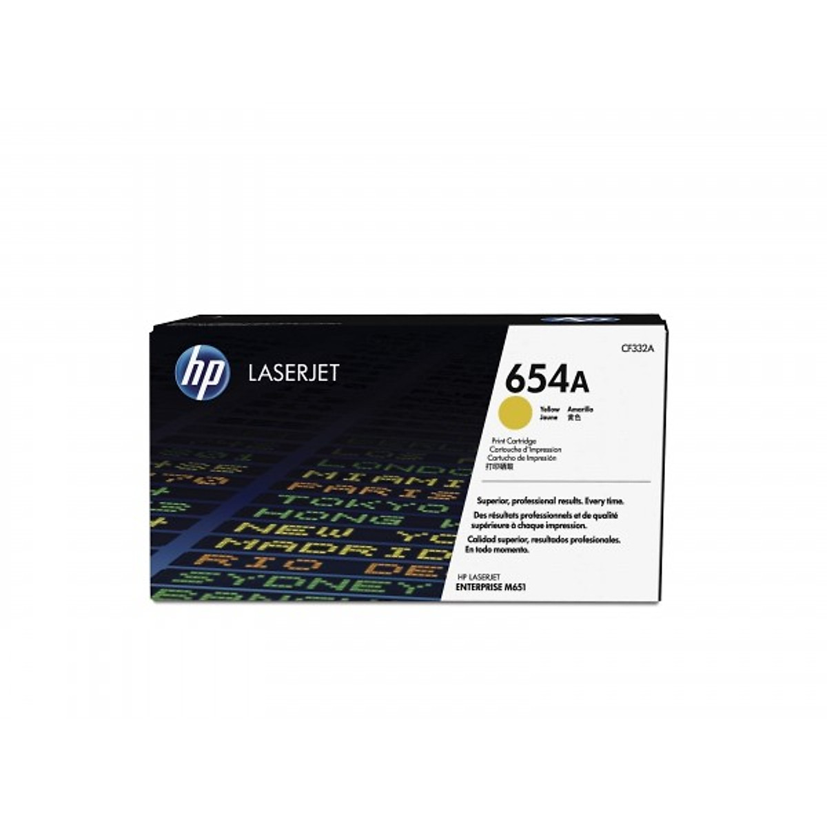 Hộp mực HP 654A Yellow Original LaserJet Toner Cartridge Hàng chính