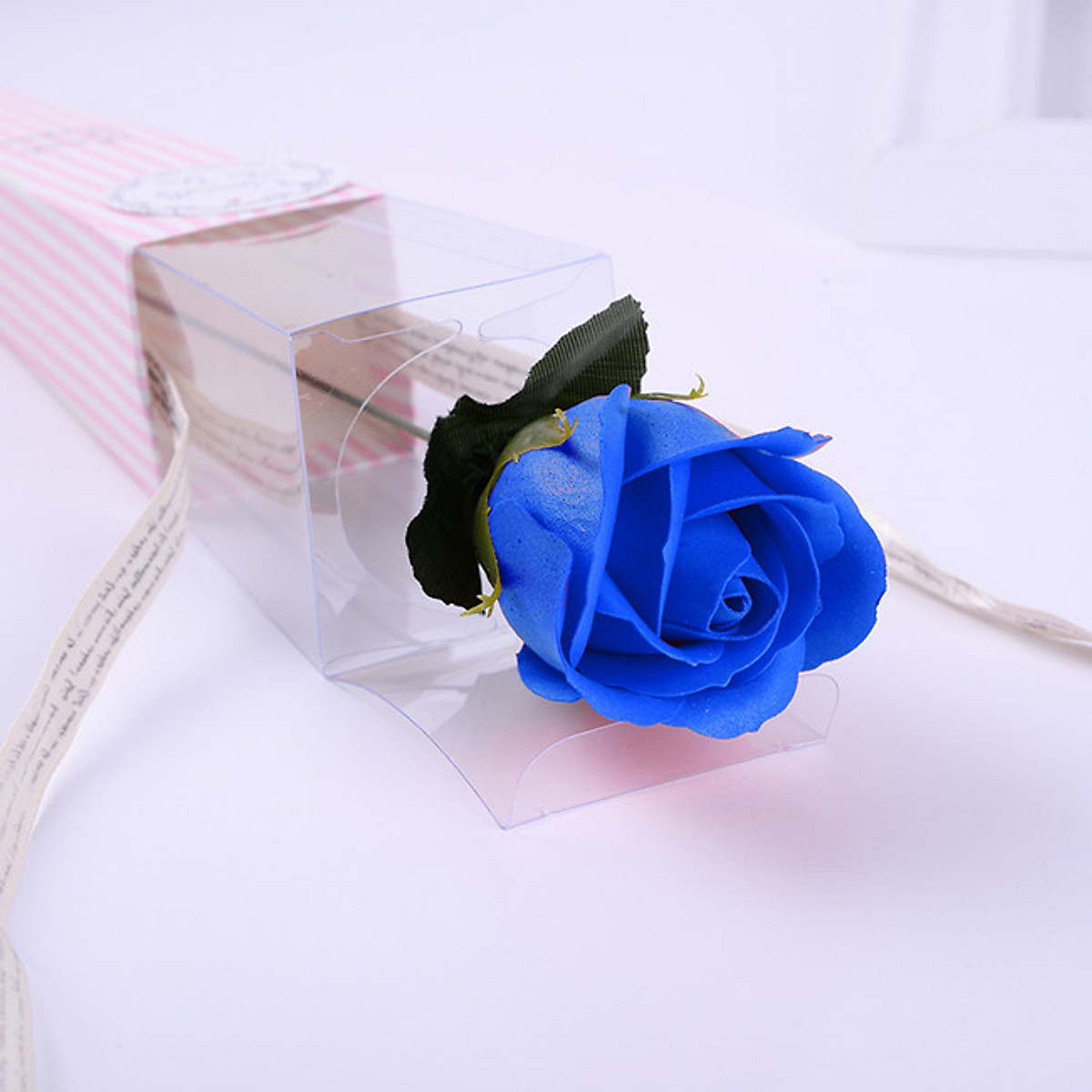 Hoa hồng sáp thơm có nơ V.4 - Màu ngẫu nhiên - Quà tặng trang trí khác