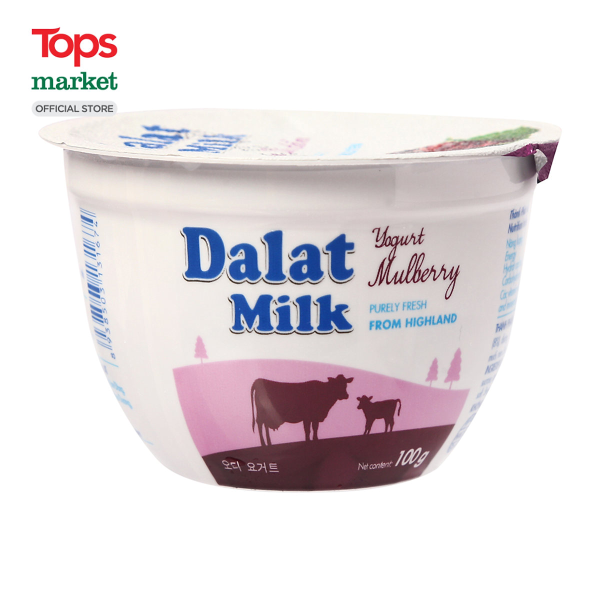 Sữa Chua Dalatmilk Dâu Tằm 100G - Sữa chua, phô mai