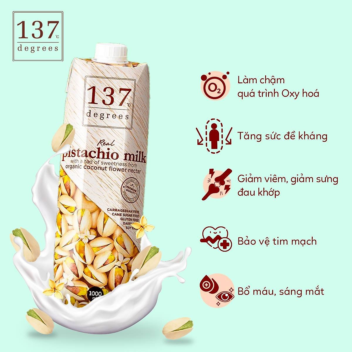 Sữa Hạt Không Đường 137 DEGREES Thái Lan Nhiều Vị, Dinh Dưỡng, Thơm Ngon Bổ Dưỡng Healthy