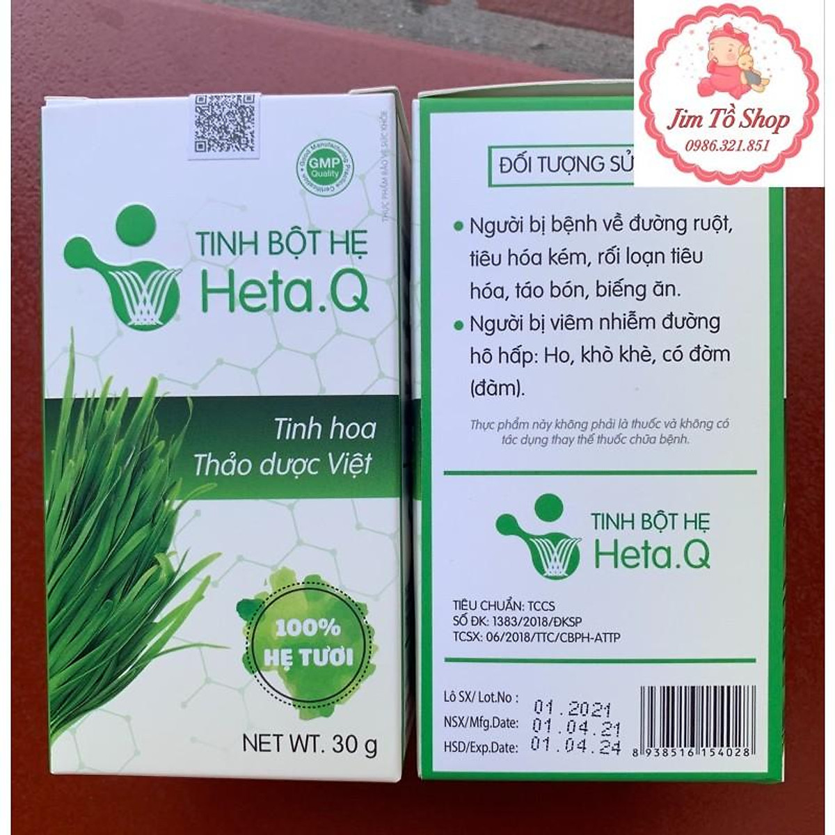 Tinh bột hẹ Heta.Q chính hãng/ tinh bột hẹ hỗ trợ táo bón, biếng ăn ở trẻ nhỏ và người lớn