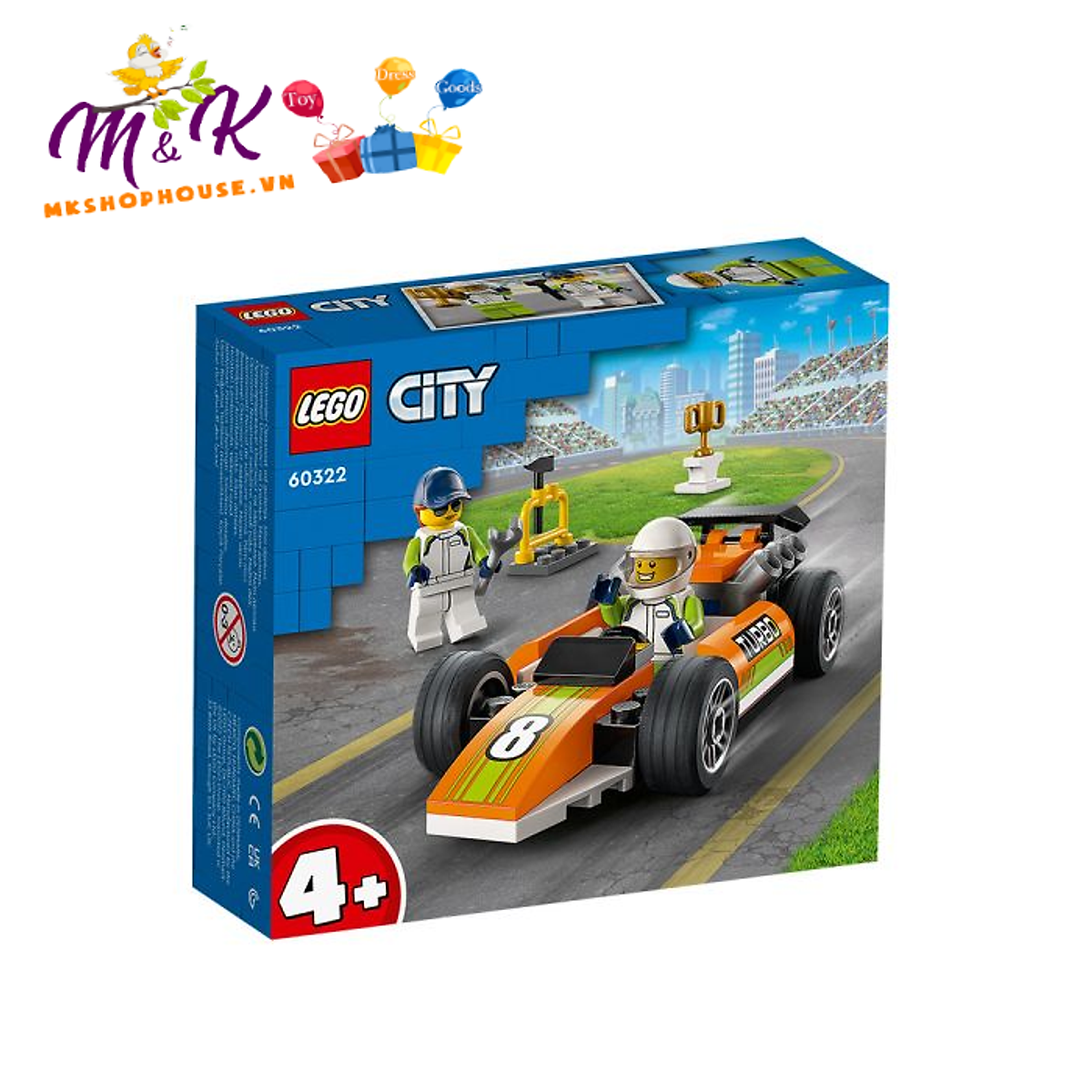 Đồ Chơi LEGO CITY Xe Đua Tốc Độ 60322 - Lắp ghép, Xếp hình