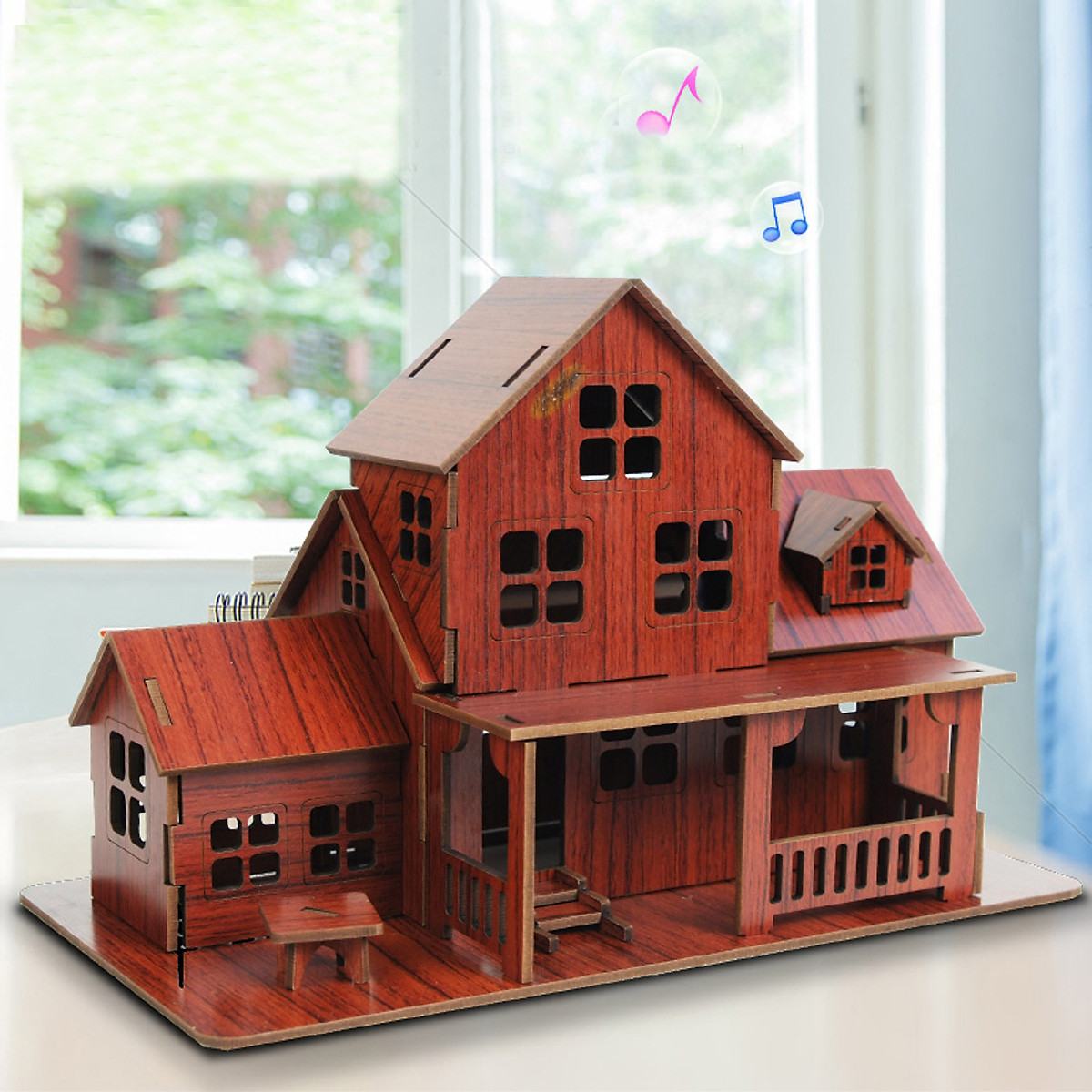 Đồ chơi lắp ráp gỗ 3D Mô hình Nhà gỗ Blue Dream Laser giá rẻ 25000  Ví  So Sánh