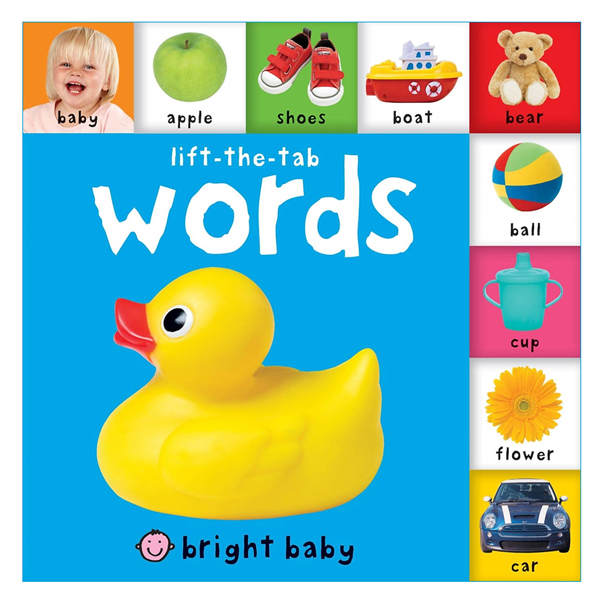 Bright Baby: Words (Lift-the-tab) (Board book)