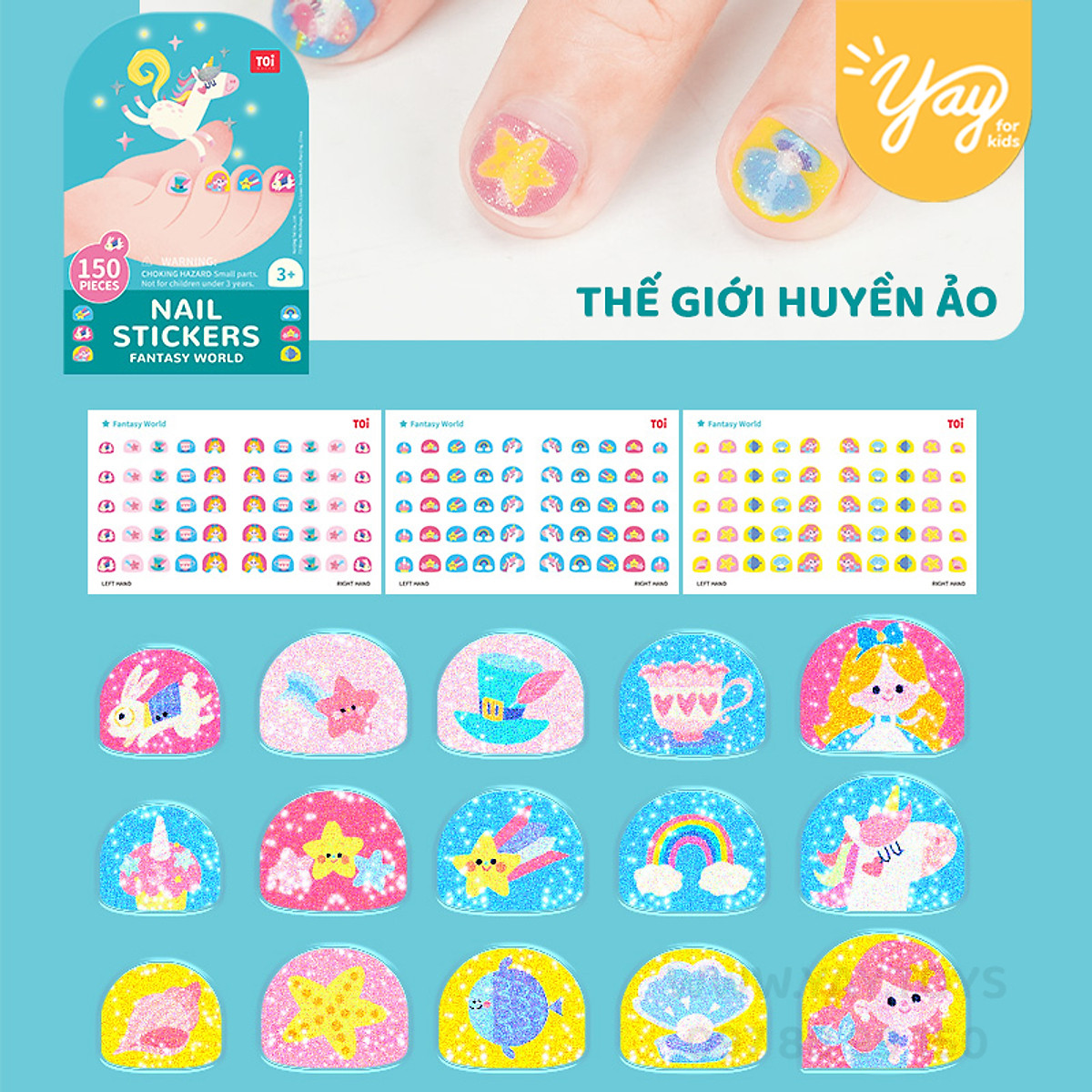 Mua Nhiều chủ đề Hình dán móng tay và hình xăm dán cho bé  Nail Sticker   Temporary Tattoo  Thế Giới Huyền Ảo tại Yay For kids