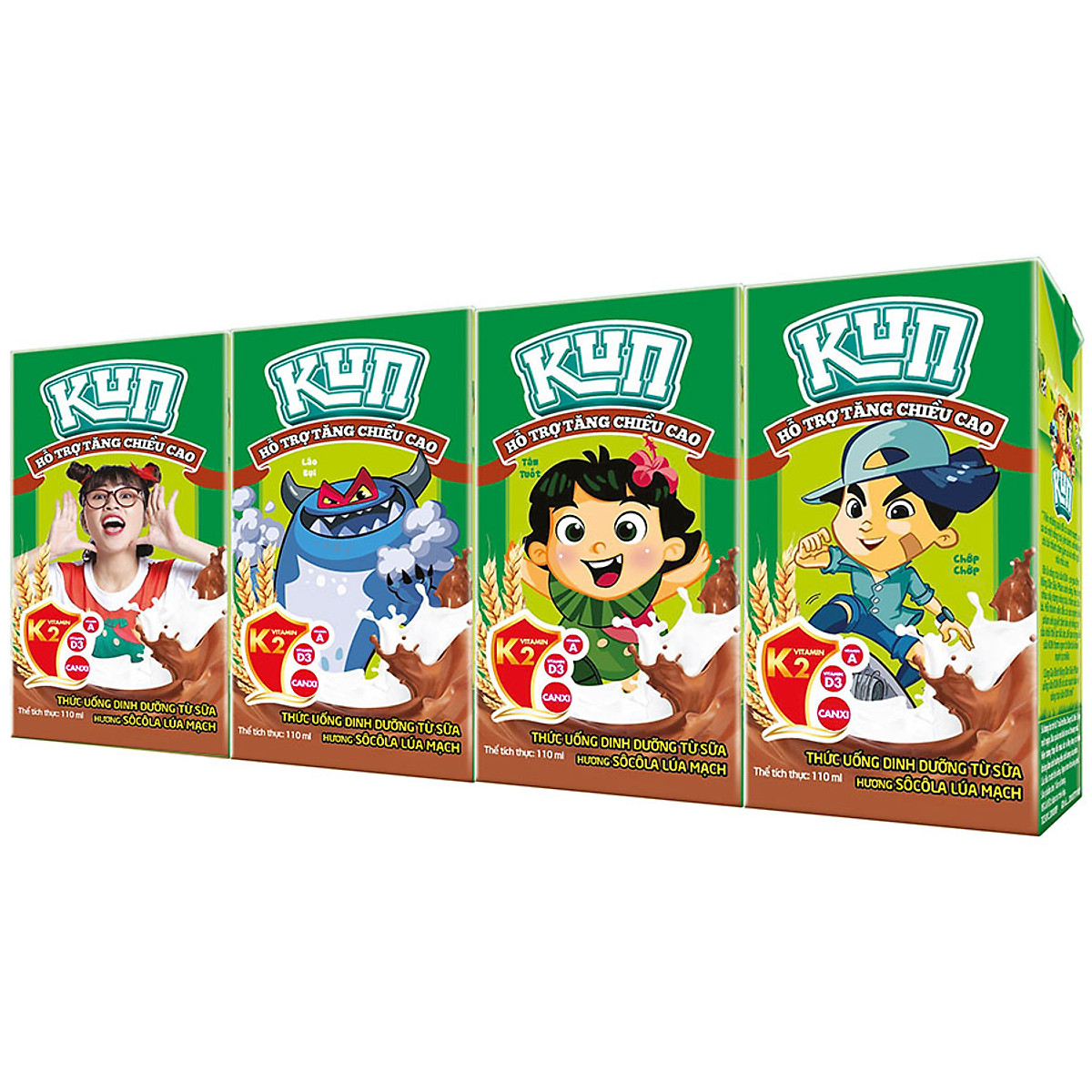 Thùng 48 Hộp Sữa SoCola Lúa Mạch KUN 110ml/hộp