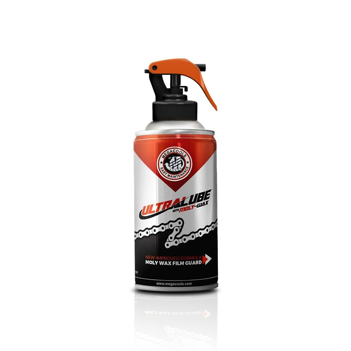 Megacools Ultra Lube MOLY WAX 300ml - Xịt bảo dưỡng sên siêu cao cấp, chống vắng, chống rít,chống kêu sên