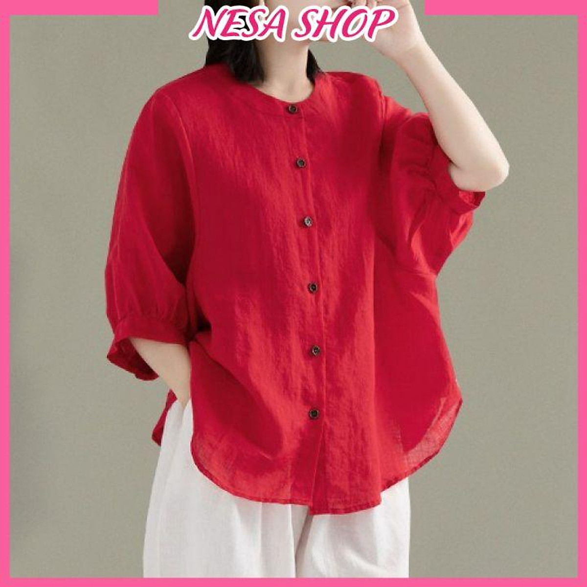 Áo sơ mi nữ in họa tiết tay lỡ cổ trụ thắt nơ xinh xắn Hàng đẹp với giá tốt nhất #17 Áo sơ mi nữ in họa tiết tay lỡ cổ trụ thắt nơ xinh xắn Hàng đẹp với giá tốt nhất