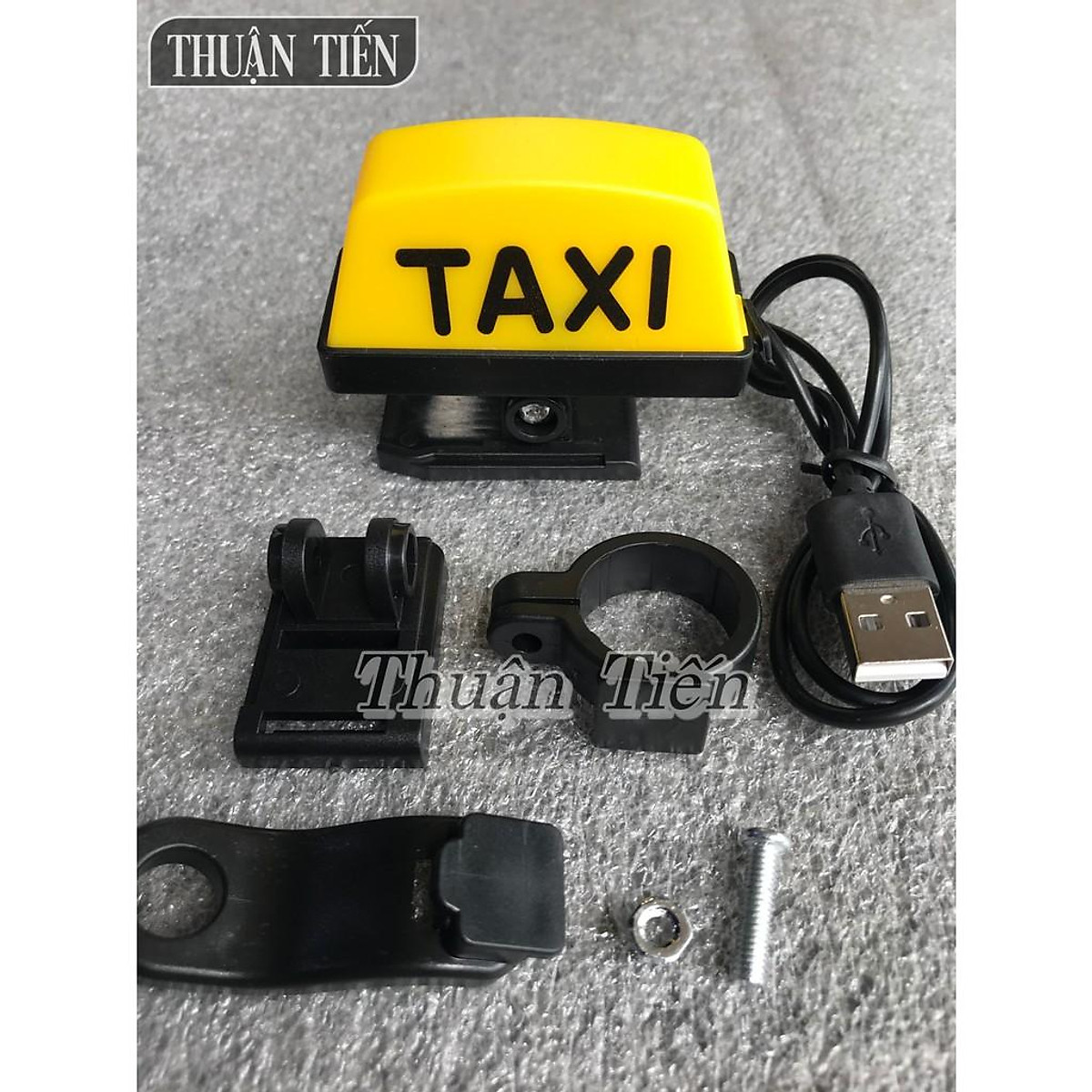 LED ĐÈN TAXI 4 CHẾ ĐỘ 2 MÀU ĐÈN, DÙNG PIN SẠT USP LOẠI 1 LẮP