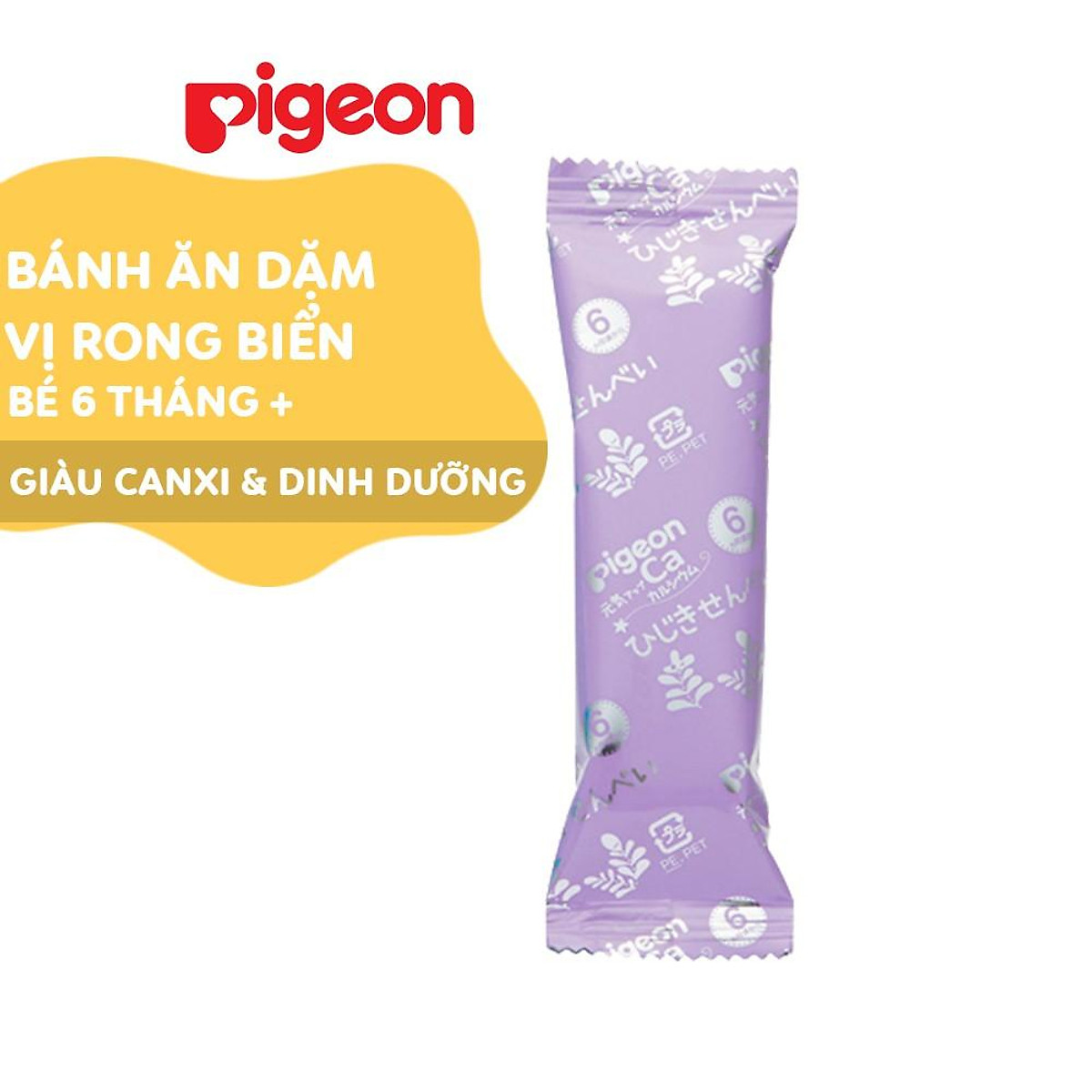 Bánh ăn dặm cho bé vị rong biển Pigeon 24g (6 túi/hộp) - HSD: 7/2023