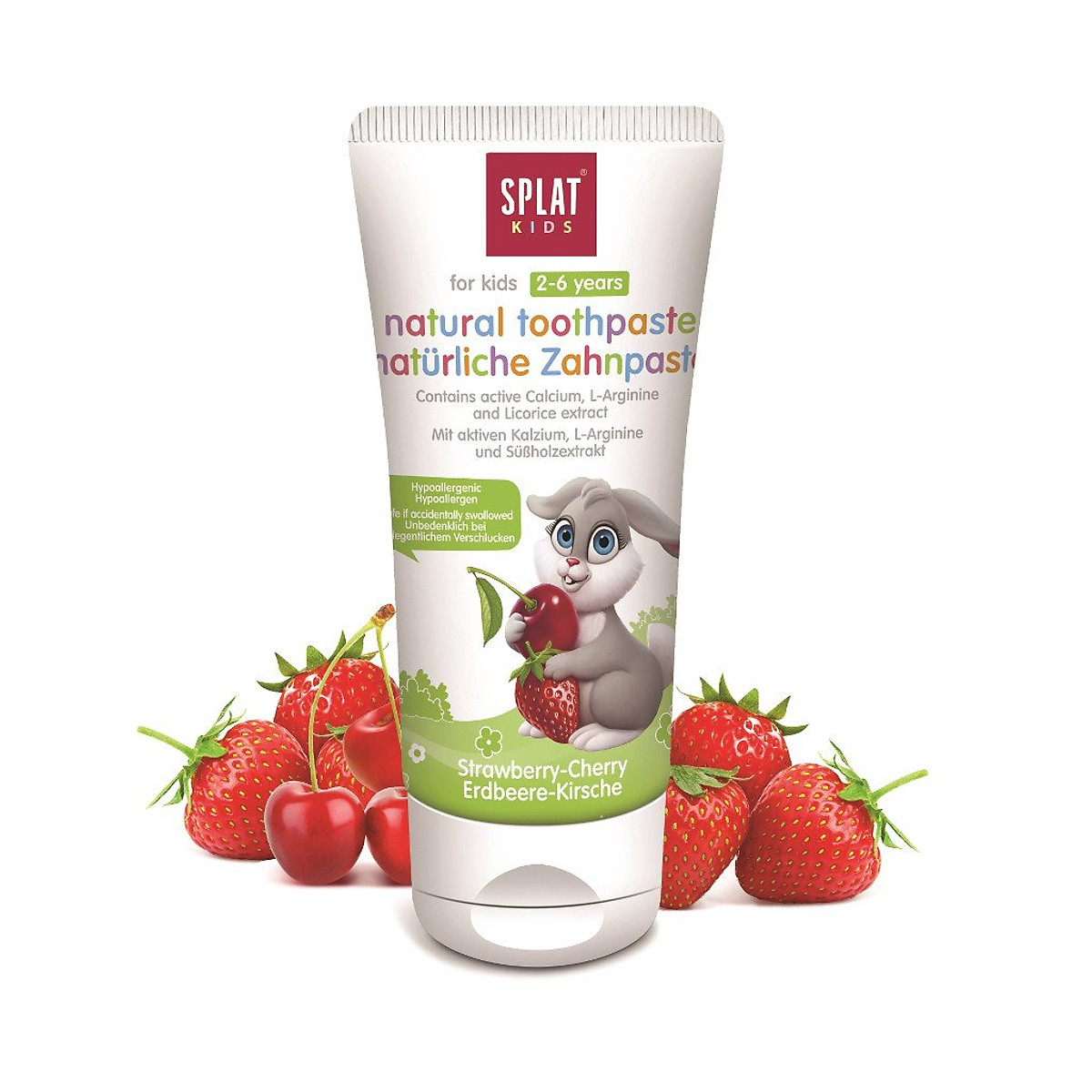 Kem đánh răng SPLAT Wild Strawberry-Cherry cho trẻ em 2-6 tuổi (hương dâu rừng - anh đào)(55ml)