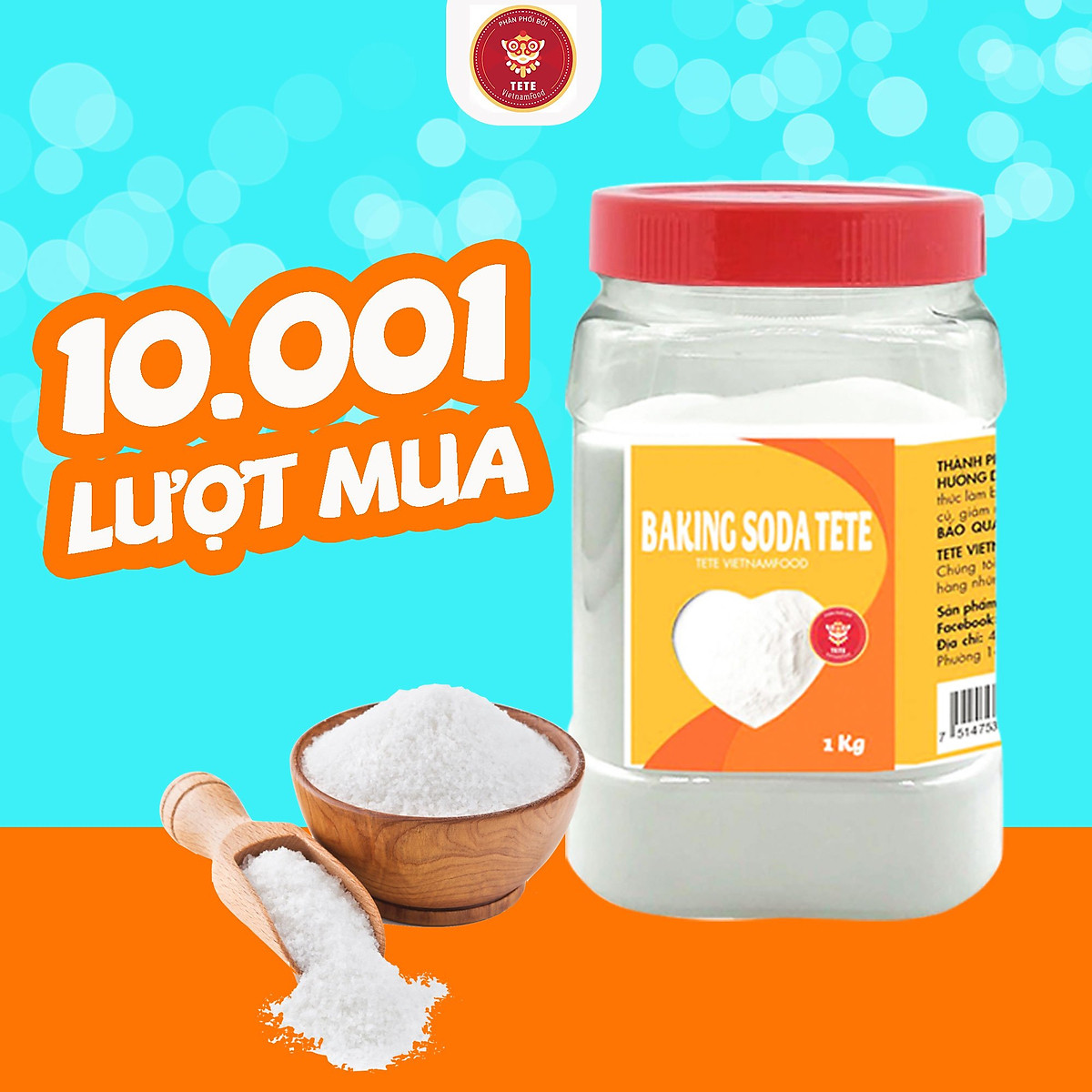 1kg Bột Baking Soda Đa Công Dụng TETE