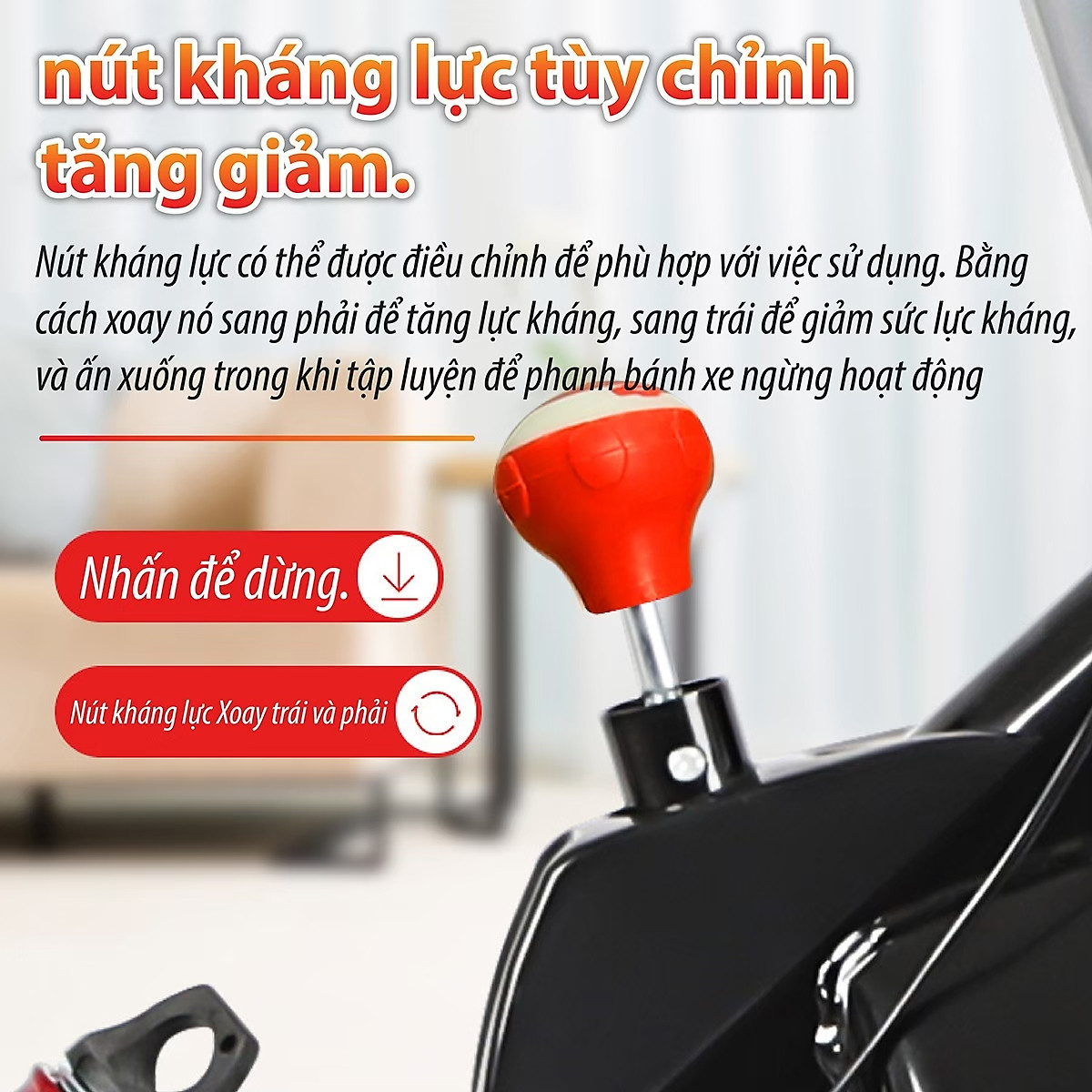 BG Xe đạp tập thể thao đa năng trong nhà Model S500 WHITE SPINING BIKE mới (hàng nhập khẩu)