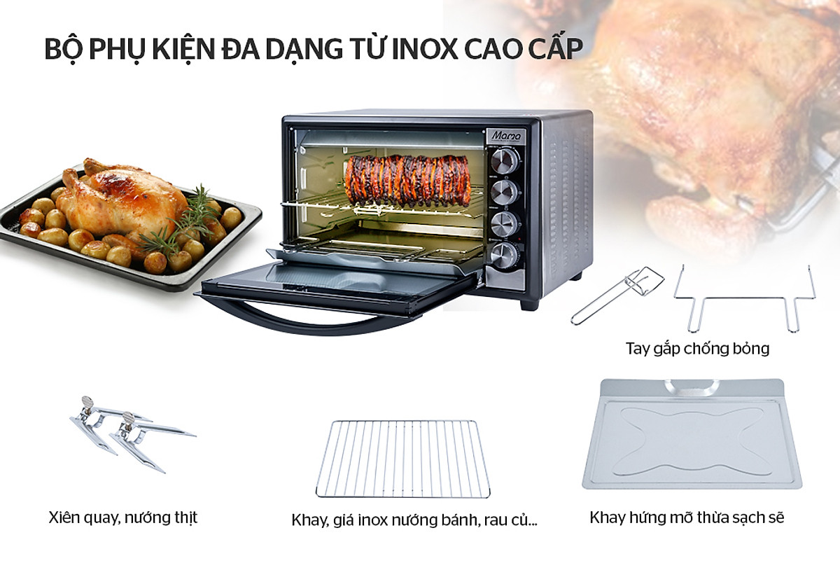 LÒ NƯỚNG 50L SUNHOUSE MAMA SHD4250S - Hàng chính hãng