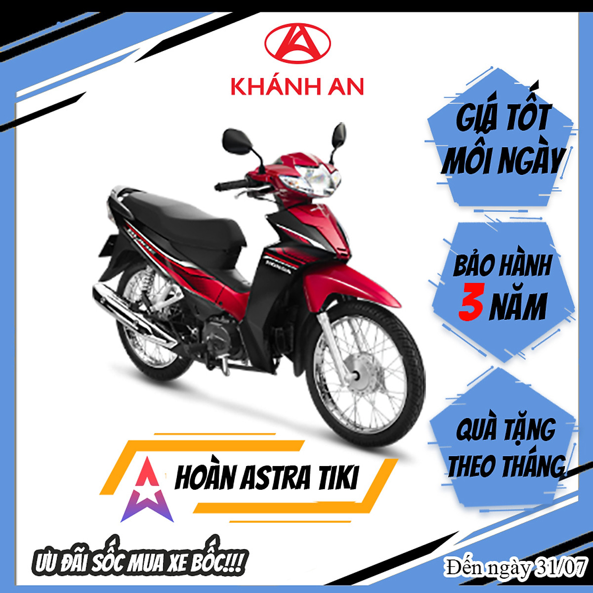 Xe Máy Honda Blade 110cc 2021 - Thắng Cơ Vành Nan Hoa - Xe số