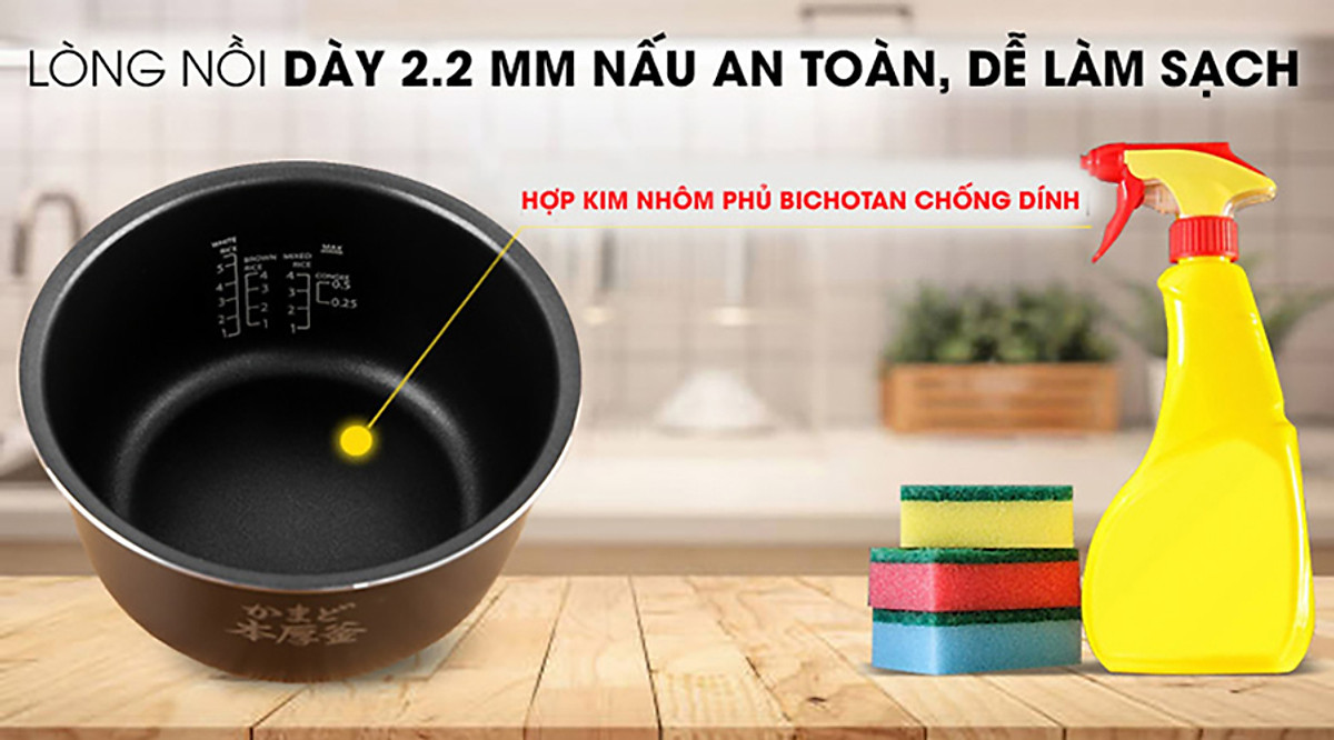 Nồi Cơm Điện Tử Toshiba RC-18DH2PV(W) (1.8 Lít) - Hàng chính hãng