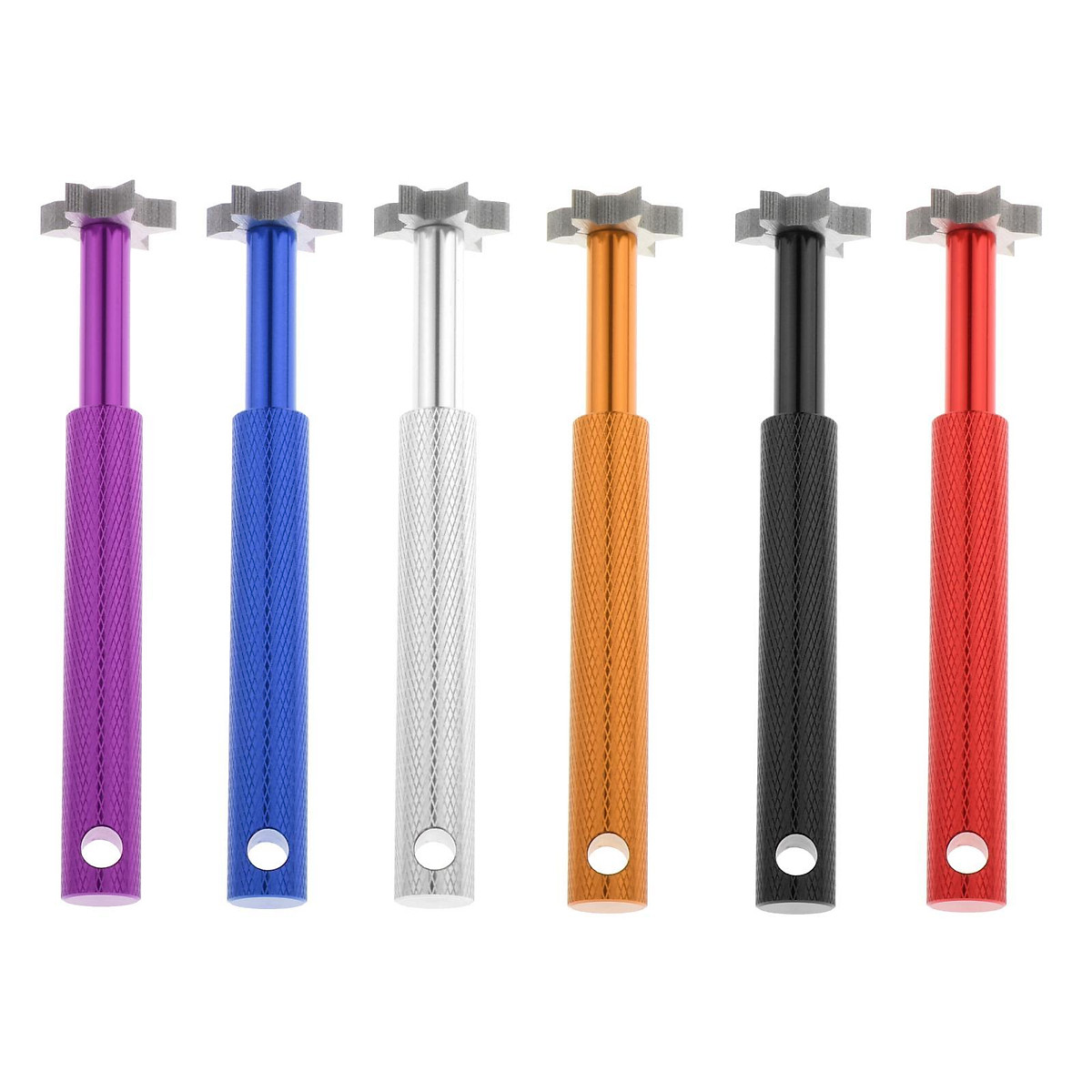 6 Heads 3U 3V Golf Club Groove Sharpener, Regrooving Tool & Cleaner