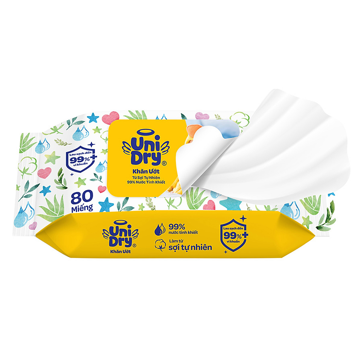 Combo 6 Khăn ướt em bé UniDry Baby WTP - 80 miếng
