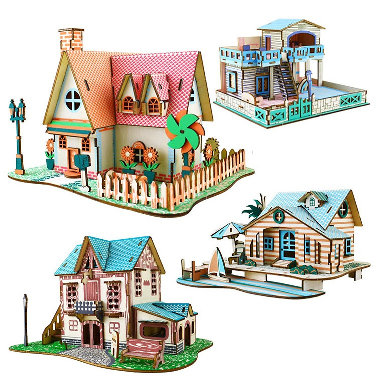 Mô Hình NHà Gỗ Shop Hoa DG145  Mô hình nhà gỗ 3D xưởng mô hình Tinyhouse