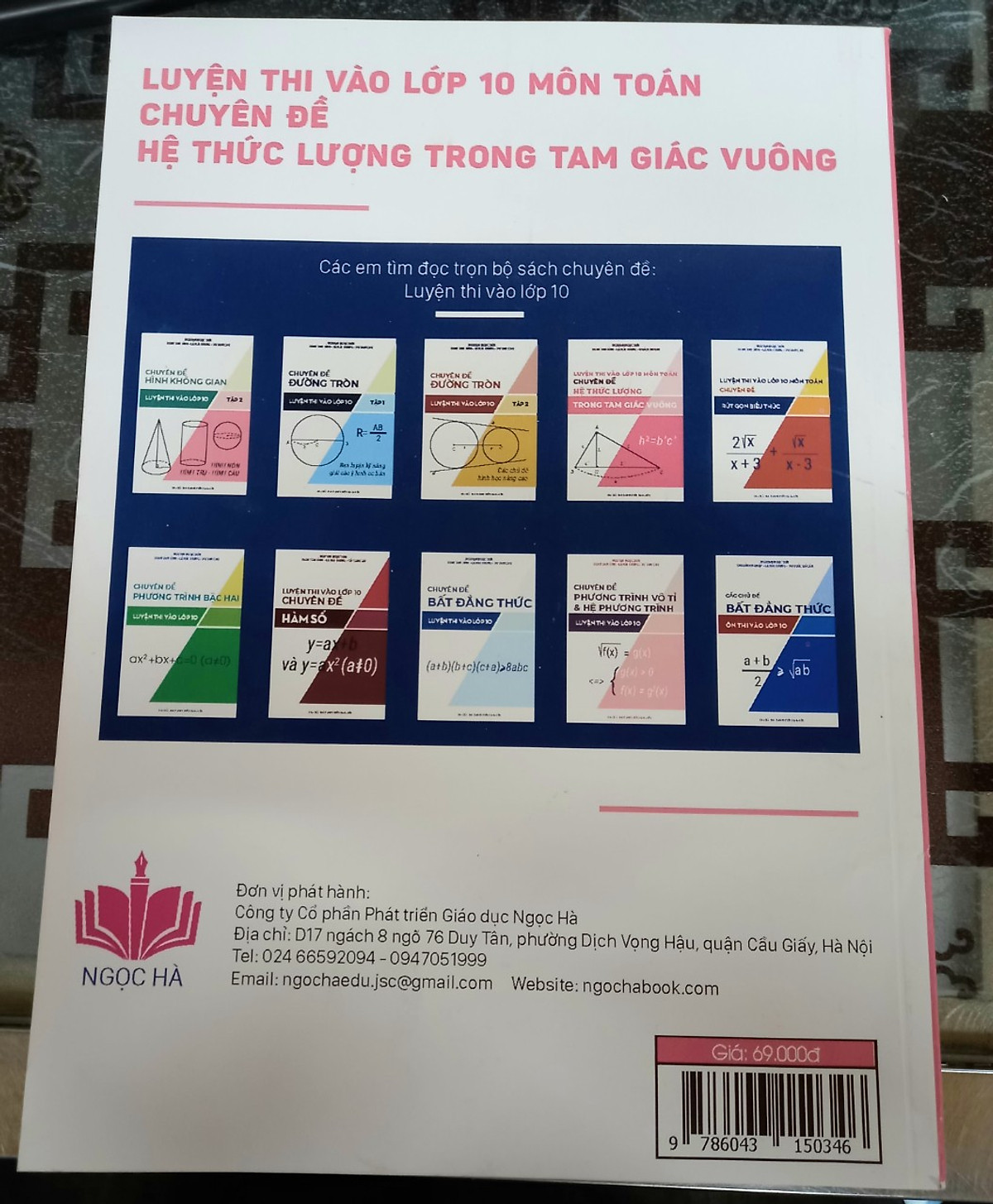 Luyện thi vào lớp 10 môn toán chuyên đề hệ thức lượng trong tam giác vuông