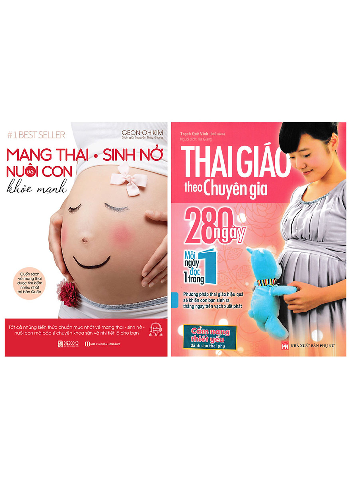Combo Thai Giáo Theo Chuyên Gia - 280 Ngày - Mỗi Ngày Đọc Một Trang + Mang Thai Sinh Nở Và Nuôi Con Khỏe Mạnh (2 Cuốn) 