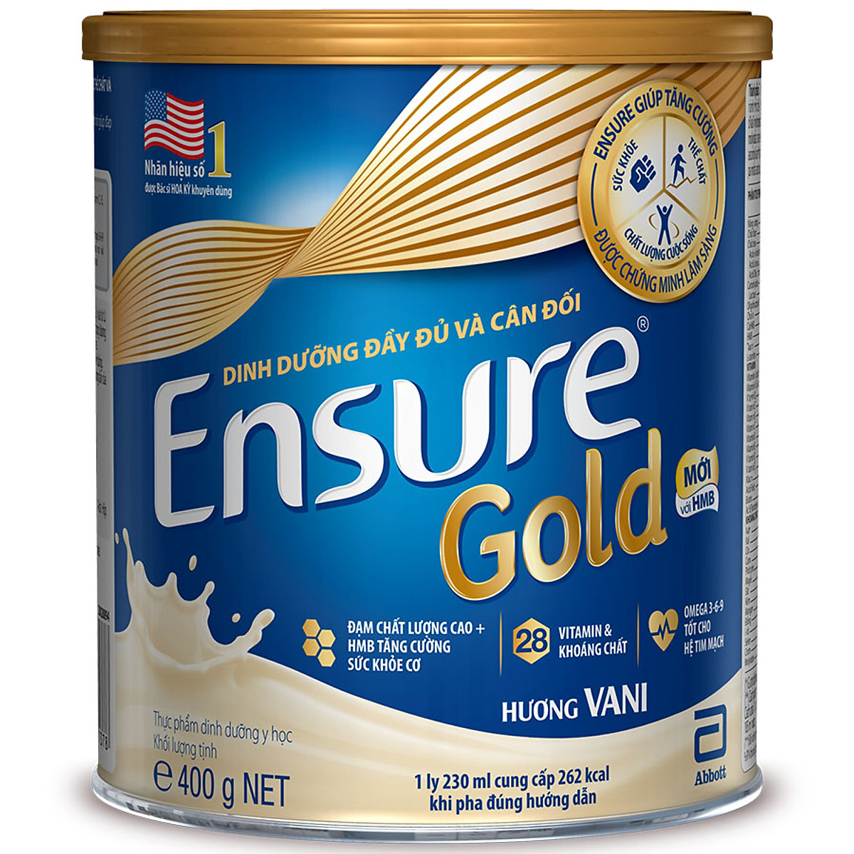 Sữa Bột Abbott Ensure Gold Vani 400g