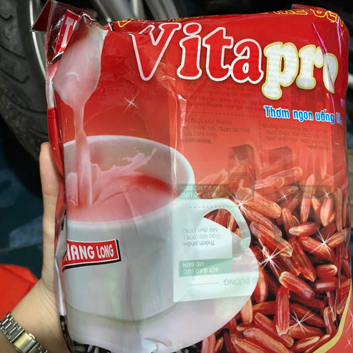 Bột Gạo Lức Mè Đen Vitapro 300gr, Thơm Ngon Uống Liền – Hàng Chính Hãng