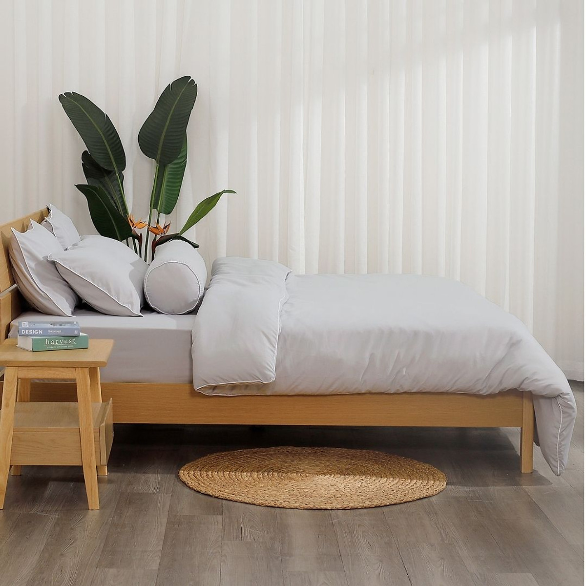 Bộ ga giường Hàn Quốc K-Bedding by Everon KMS chất vải Microfiber (không bao gồm chăn)